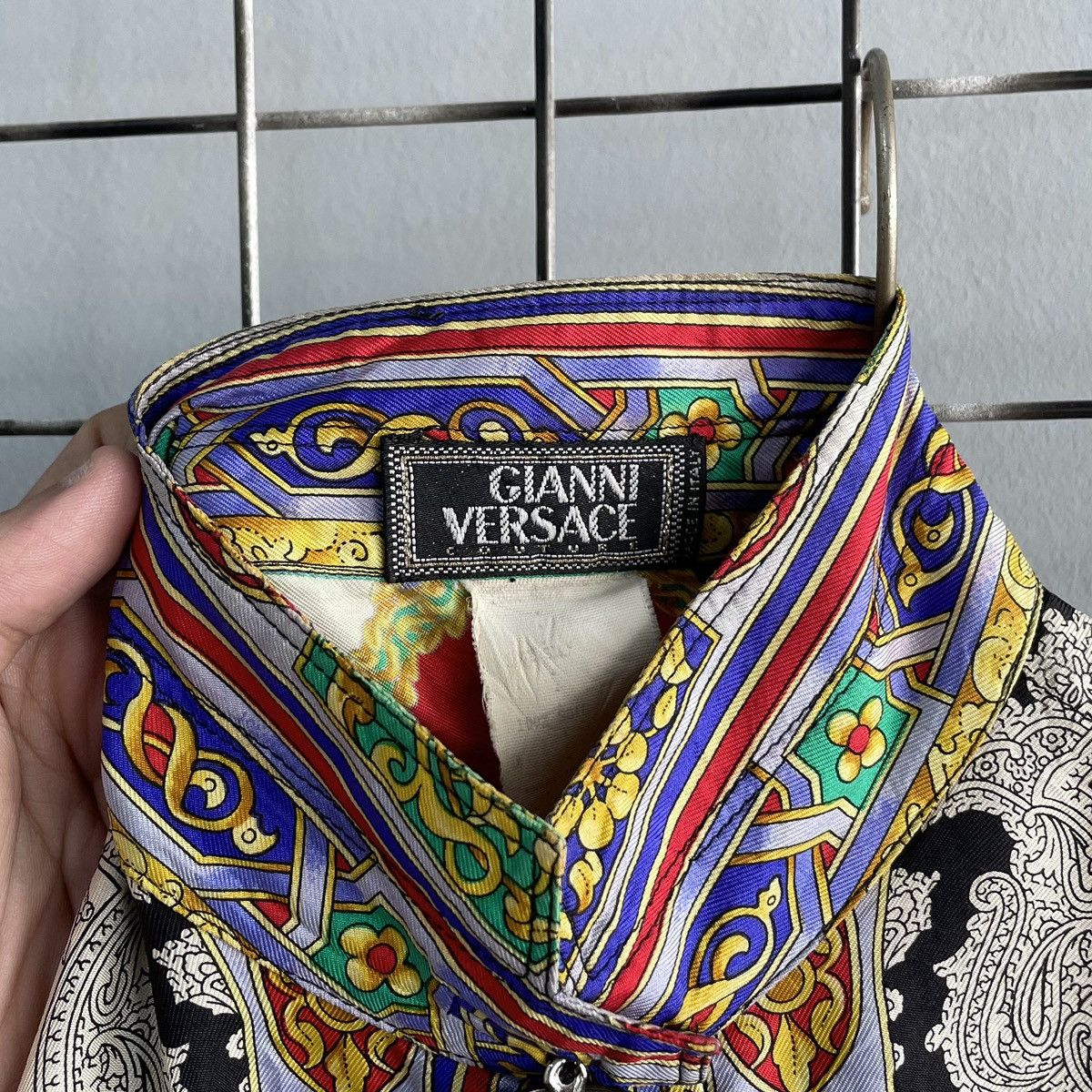 Versace Gianni VERSACE Women Silk Shirt Damask Print from FW 1994/95 Size M / US 6-8 / IT 42-44 - 4 Thumbnail