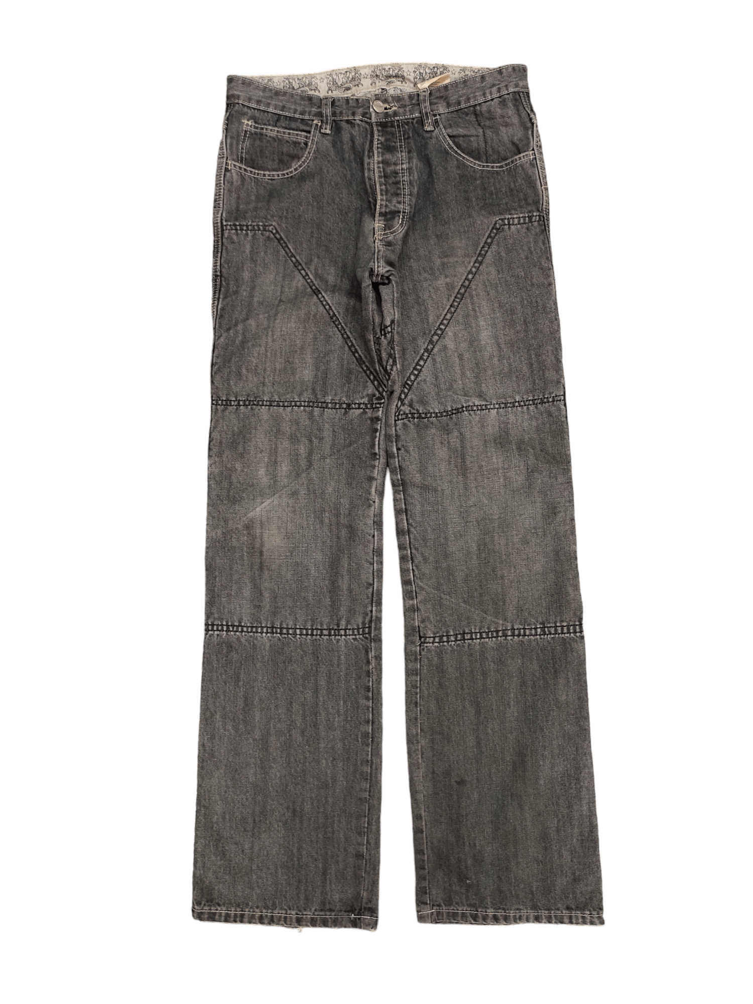 JNCO Loose Jeans Hornee Kevlar Wide Leg Streetwear Y2k Size US 31 - 9 Thumbnail