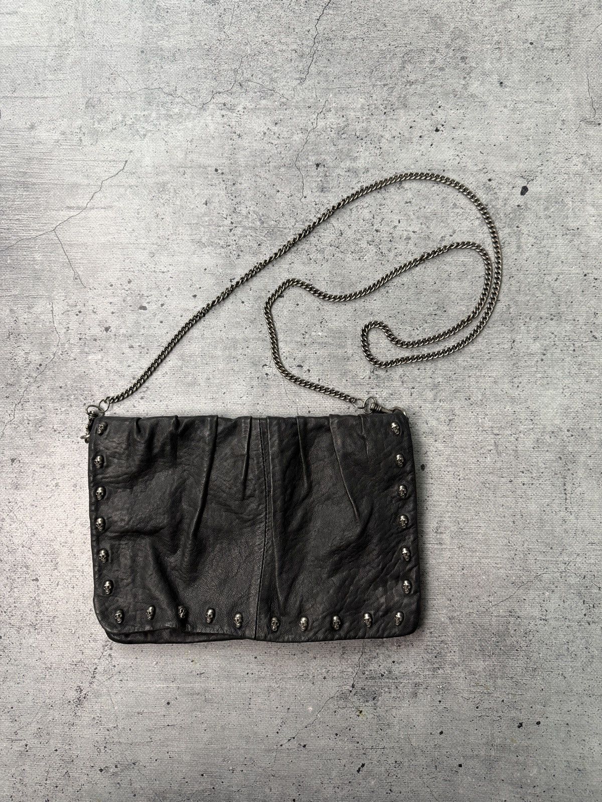 Japanese Brand Vintage Y2K Leather Crossbody Bag Archival BALENCIAGA style Size ONE SIZE - 1 Thumbnail