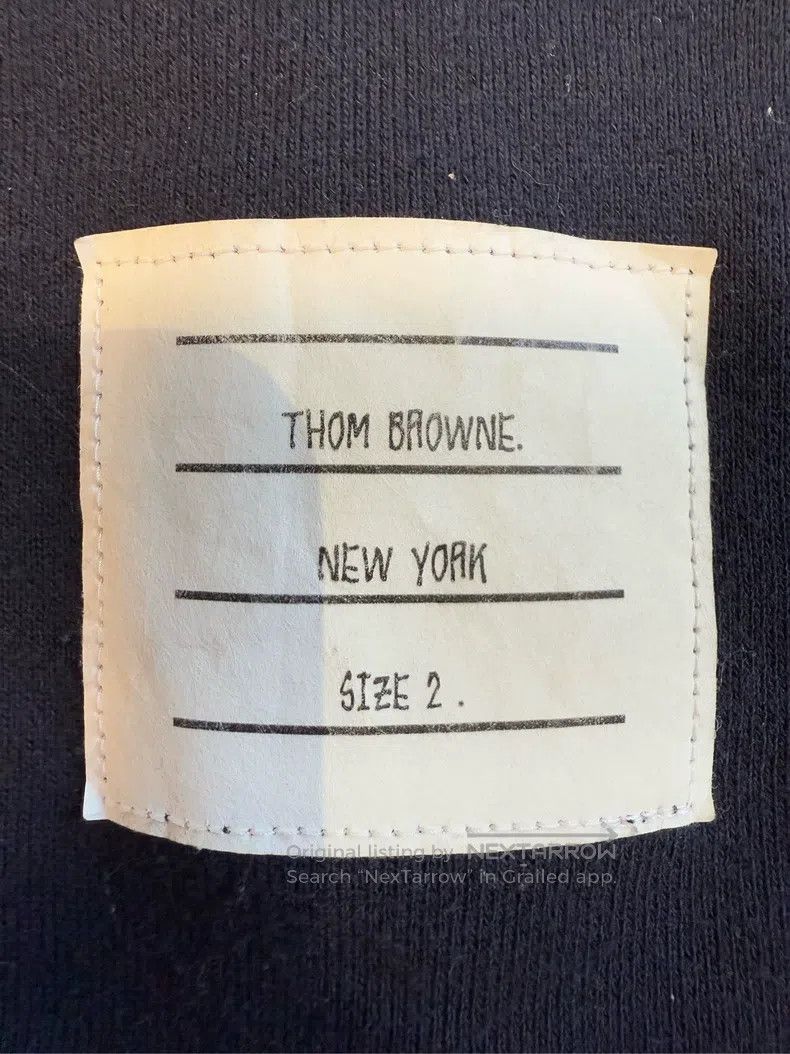 Thom Browne Thom Browne Solid color round neck hoodie Size US M / EU 48-50 / 2 - 4 Thumbnail