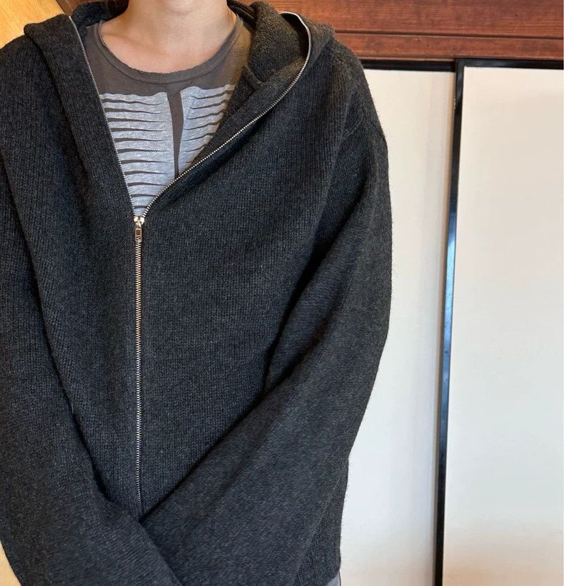 Helmut Lang Helmut Lang 98AW Wool Zip Hoodie Size US S / EU 44-46 / 1 - 1 Thumbnail