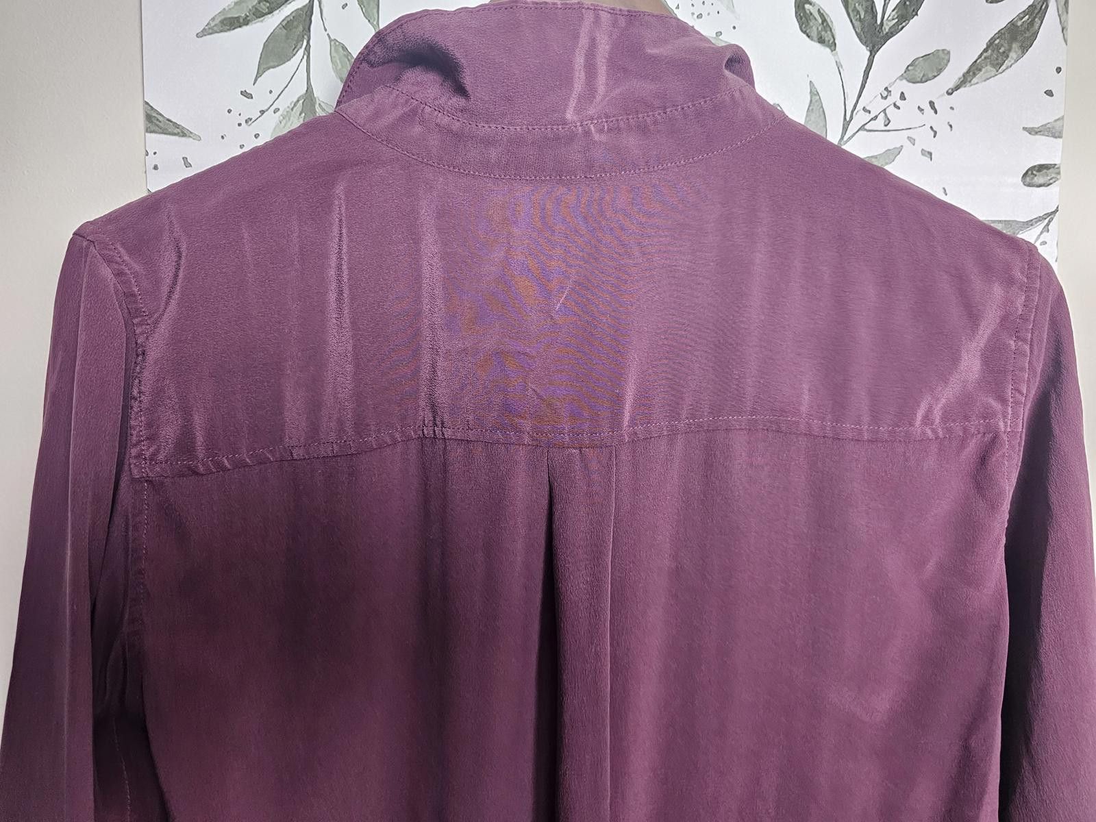 Other Equipment Femme Blouse Burgundy Womens Size Large 100% Silk Size L / US 10 / IT 46 - 5 Thumbnail