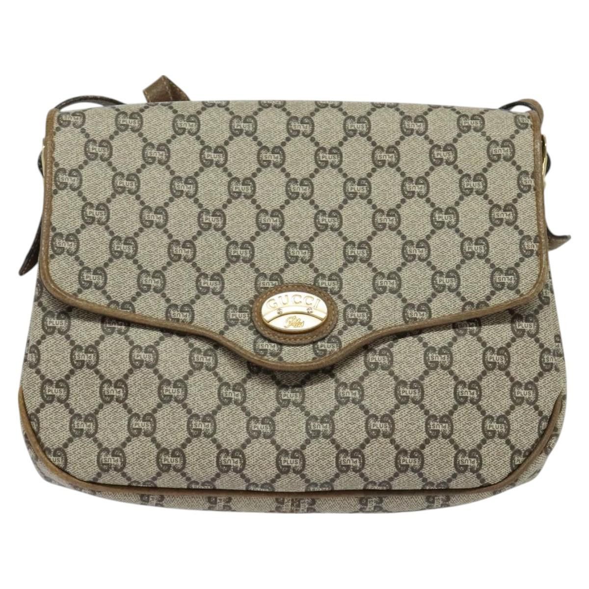 Gucci GUCCI GG Plus Supreme Shoulder Bag Pvc Beige Gold Size ONE SIZE - 2 Thumbnail