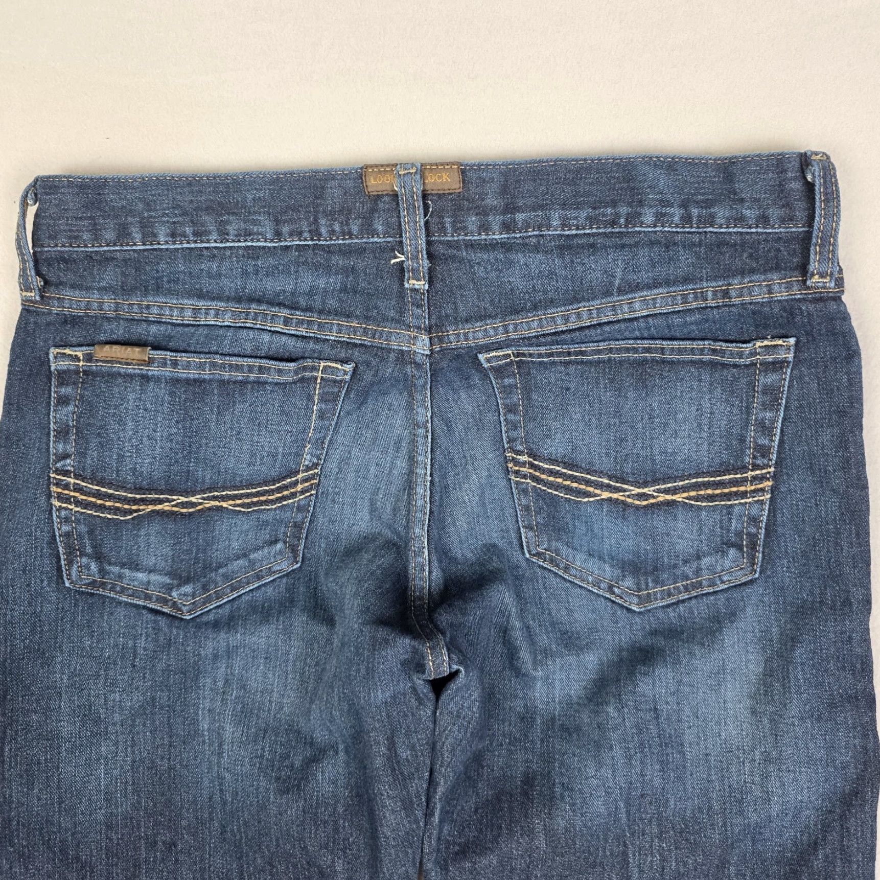 Ariat Ariat M7 Slim Straight Jeans Mens 33x30 Blue Fade Denim Cowboy Western Zip Slimming M7 Slim Straight Jeans Mens 33x30 Blue Fade Denim Cowboy Western Size US 33 - 7 Thumbnail