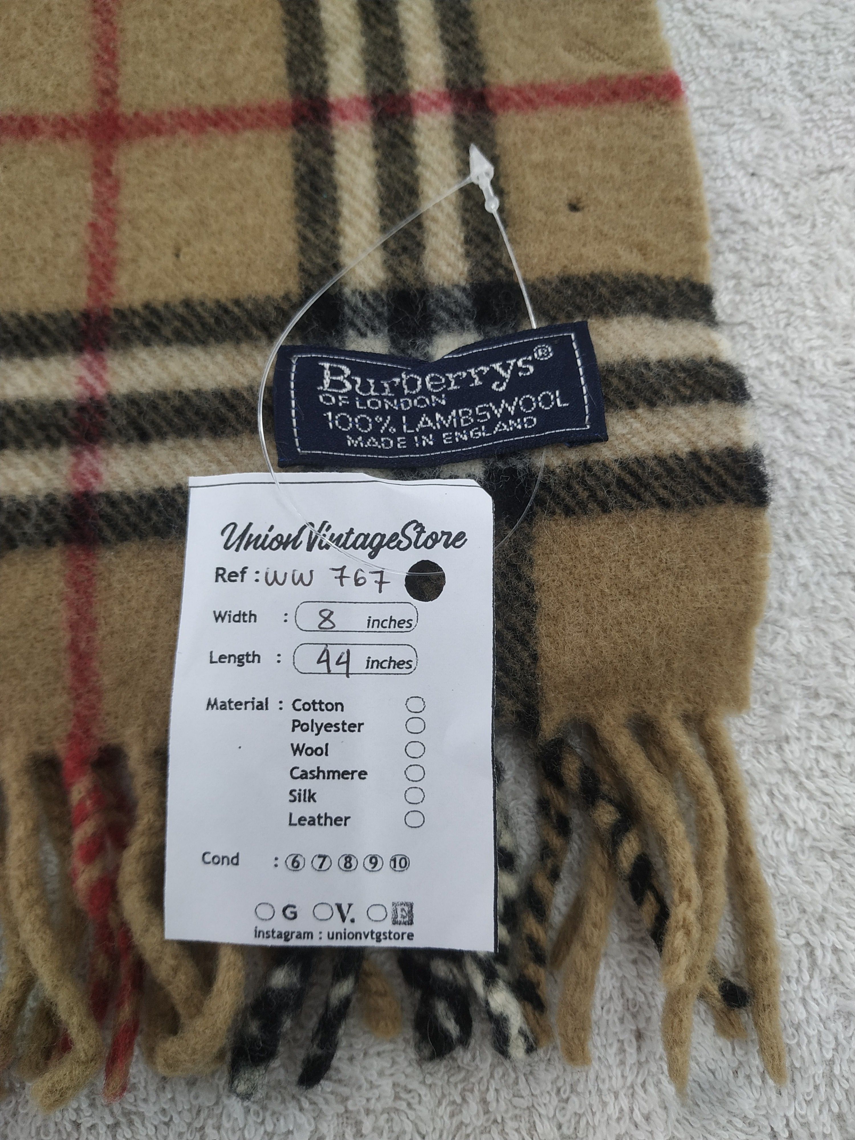 Burberry × Vintage Burberry Scarf / Muffler / Neckwear - WW767 Size ONE SIZE - 6 Thumbnail