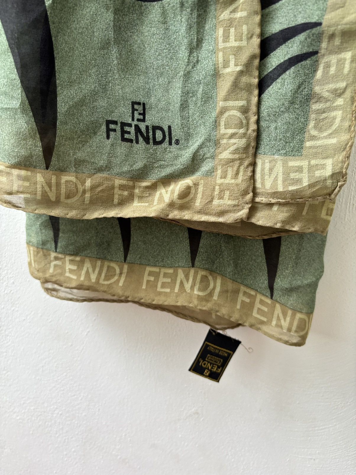 Fendi FENDI FF Monogram Vintage Scarf Size ONE SIZE - 3 Thumbnail