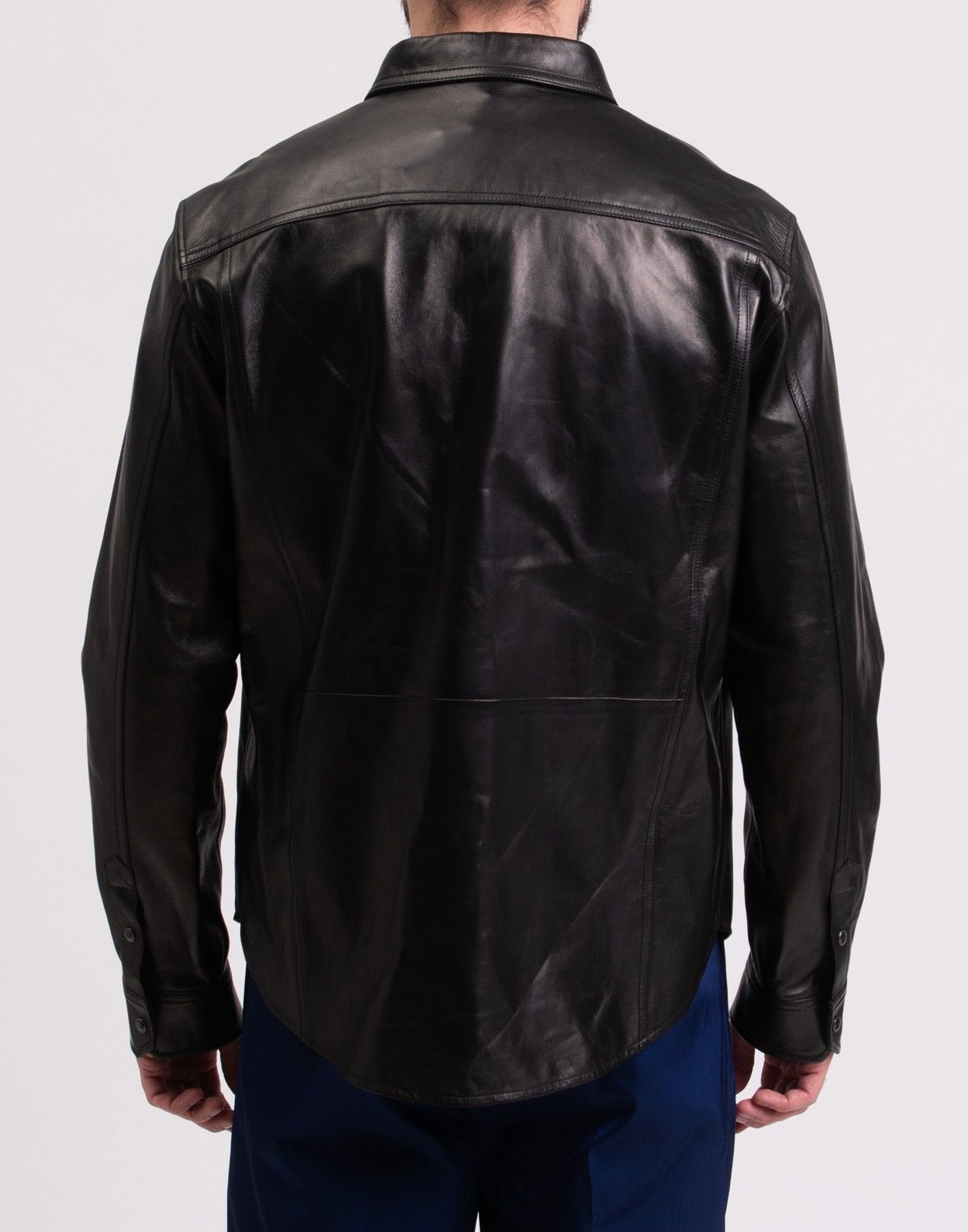 Tom Ford 🪭$7K VALUE🪭Leather Over shirt Jacket Size US L / EU 52-54 / 3 - 2 Thumbnail