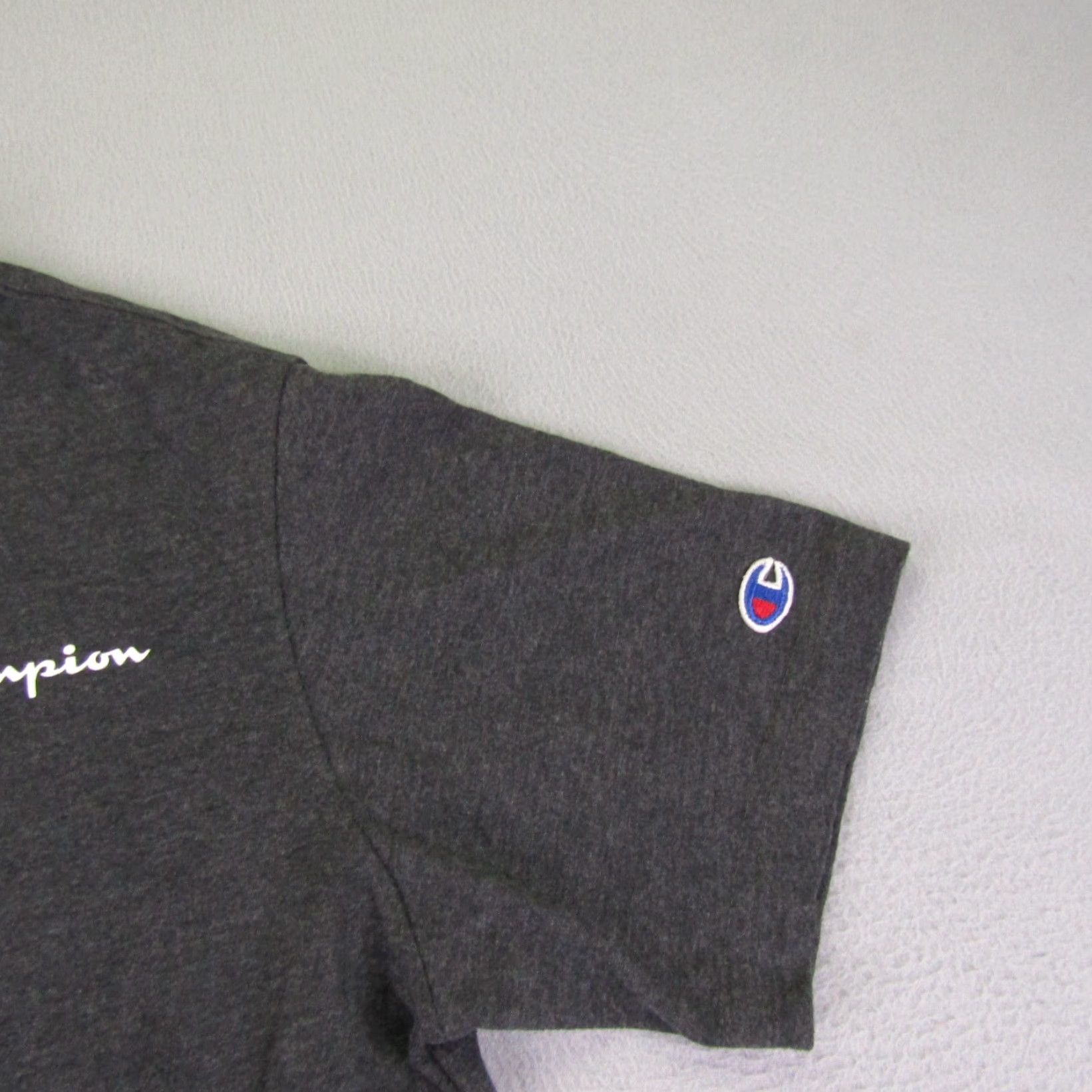 Champion Champion Shirt Mens Small Gray Spellout Logo Tee Short Sleeve Crew Neck Casual Sports Athletic Size US S / EU 44-46 / 1 - 2 Thumbnail