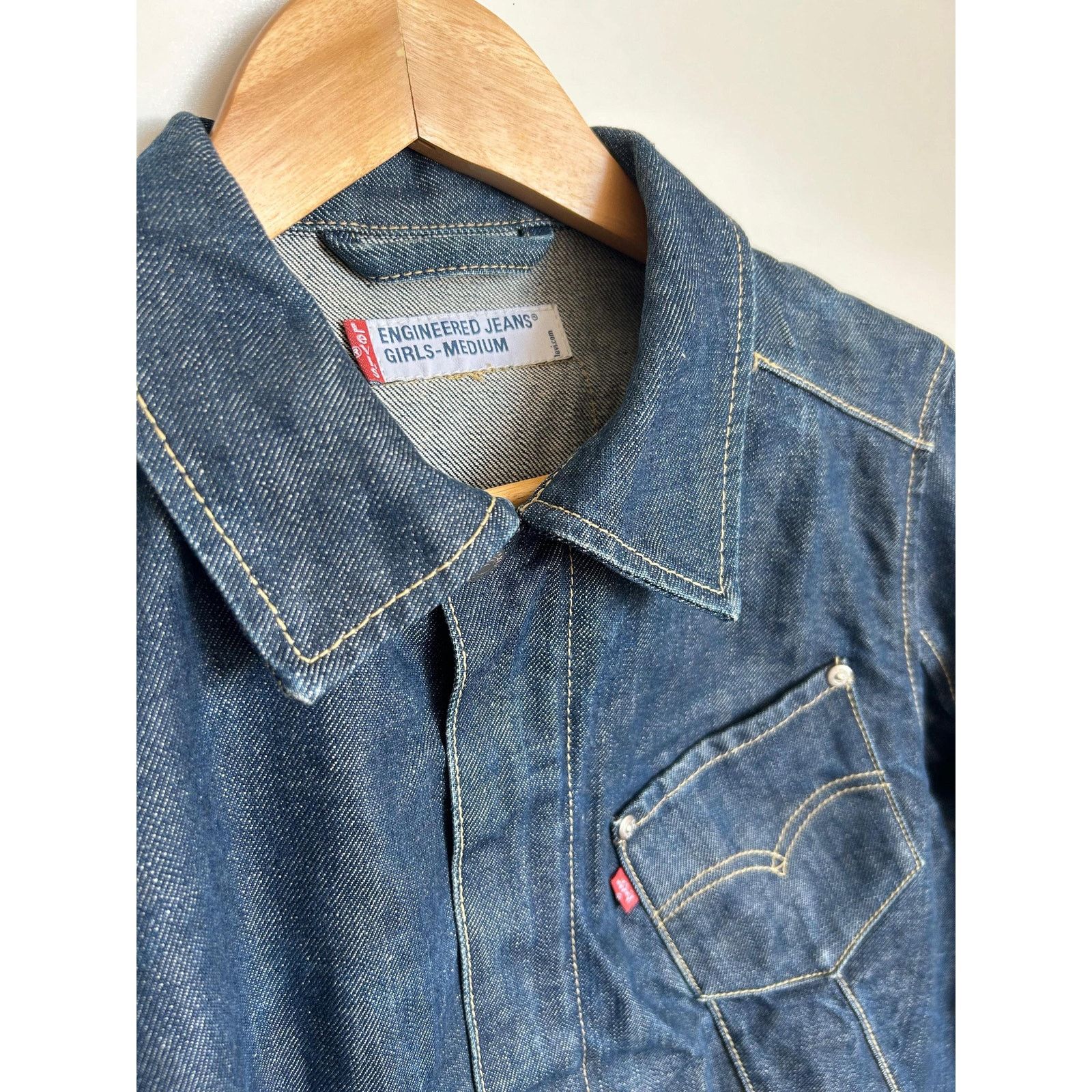 Levi's Levi's Engineered Jeans Jacket Y2K Vintage Dark Wash Medium Size US M / EU 48-50 / 2 - 5 Thumbnail
