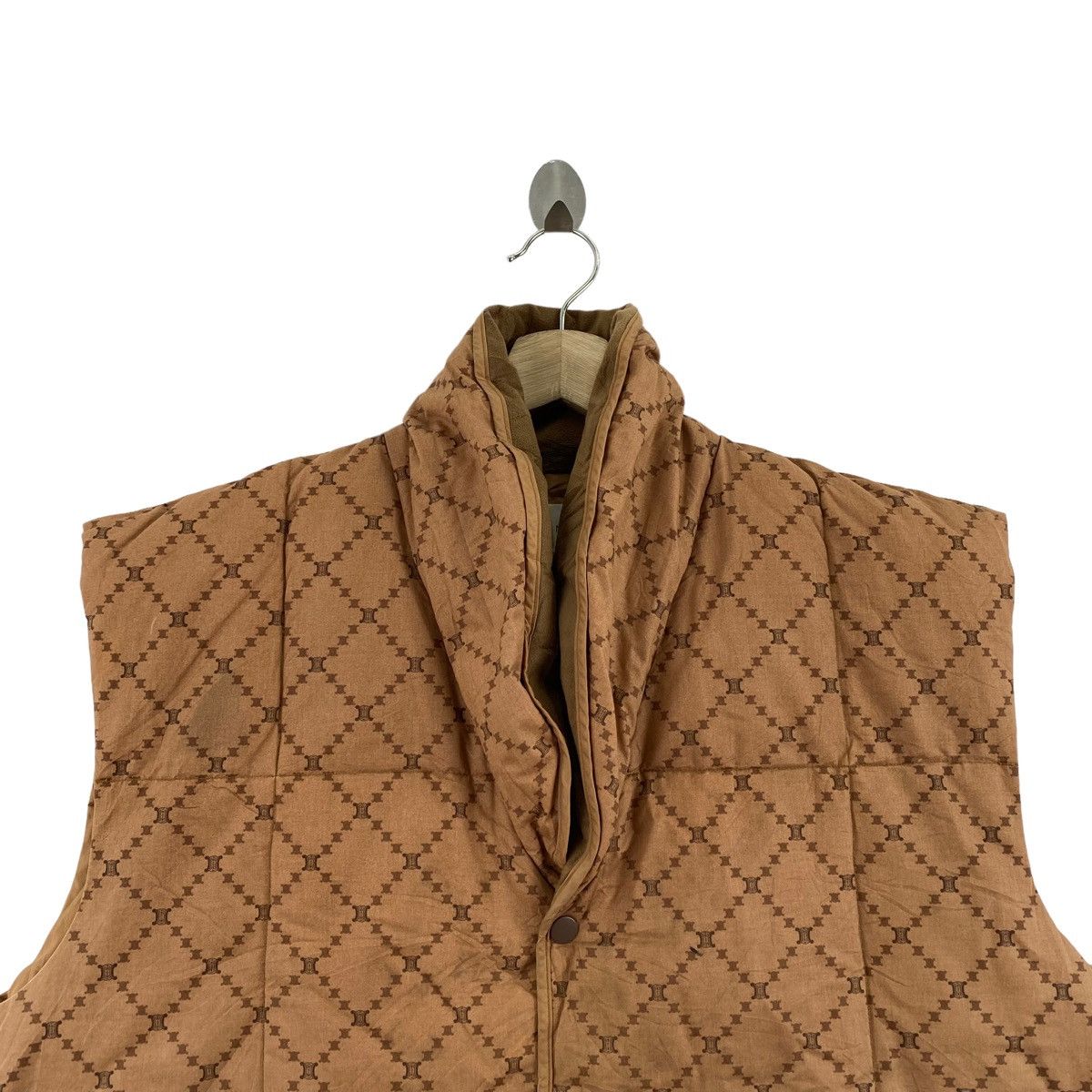 Celine Vintage CELINE French Designer Monogram Goose Down Quilted Size US L / EU 52-54 / 3 - 2 Thumbnail