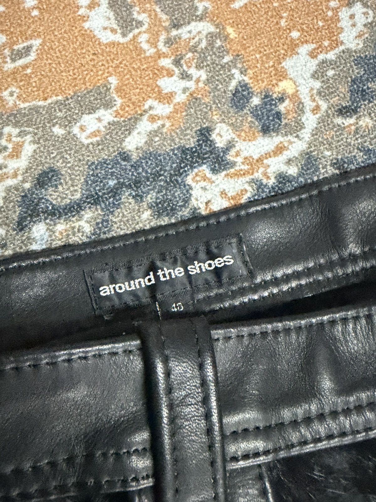 Japanese Brand Black Uneven Furry / Hair-On Hide Leather Pants Size US 32 / EU 48 - 11 Thumbnail