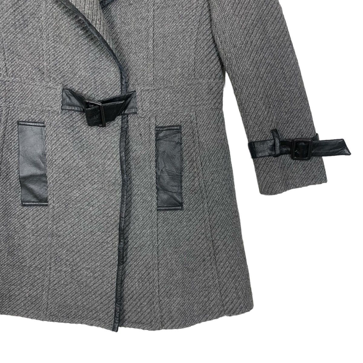 ATSURO TAYAMA Atsuko Tayama Designer Luxury Japanese Brand Overcoat Jacket Size XS / US 0-2 / IT 36-38 - 4 Thumbnail
