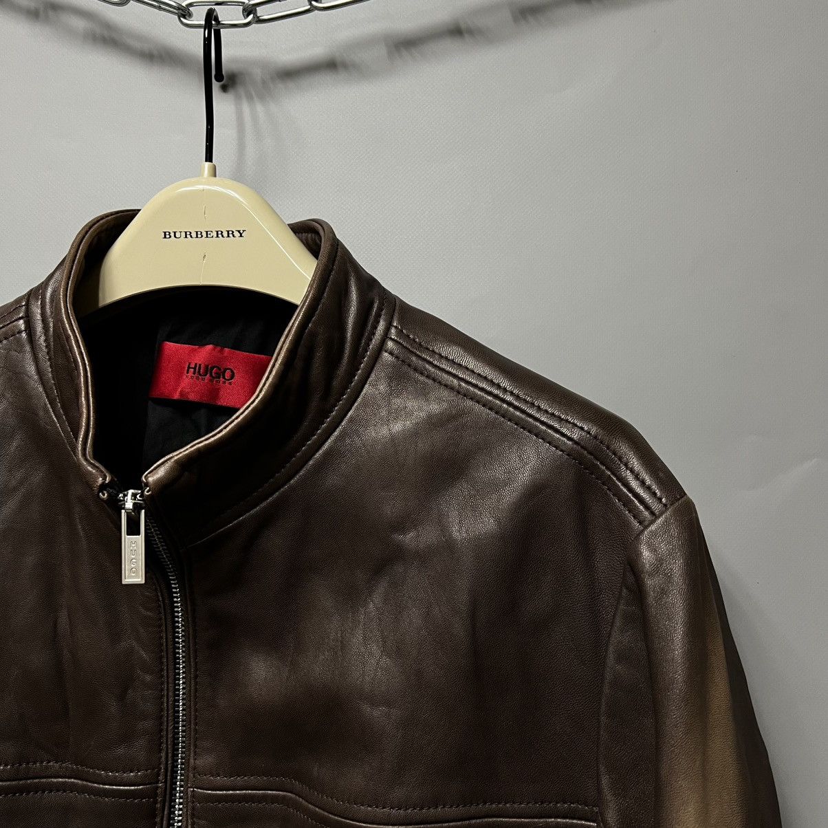 Hugo Boss Hugo Boss Leather Jacket Lamb Exclusive Custom Size US M / EU 48-50 / 2 - 11 Thumbnail