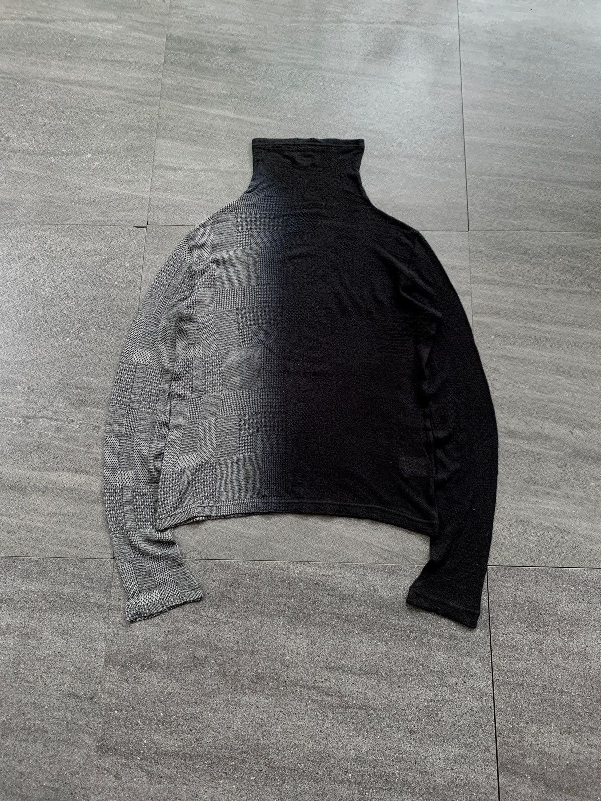 Yohji Yamamoto Gradient Patterned Ls Top Size US M / EU 48-50 / 2 - 5 Thumbnail