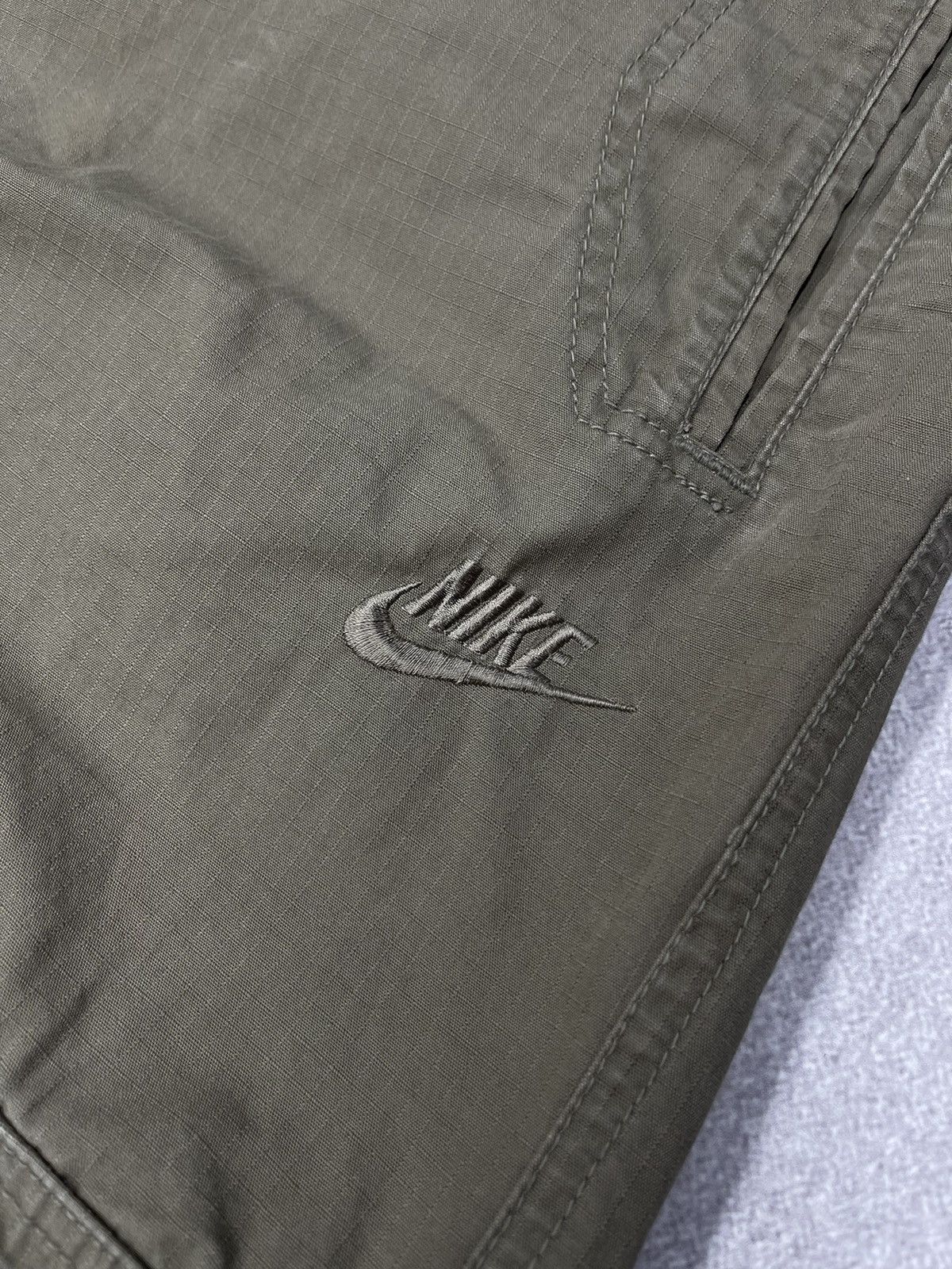 Vintage Nike Cargo Pants Grey Y2K Drill ACG Nylon TN