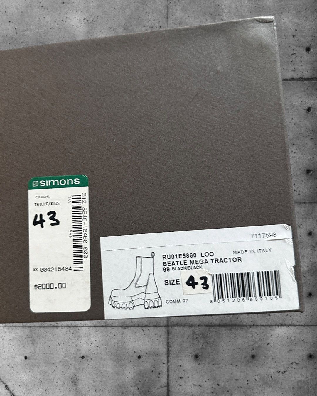 Rick Owens Rick Owens Beatle Mega Tractor Boots Black Size 43 Size US 10 / EU 43 - 9 Thumbnail