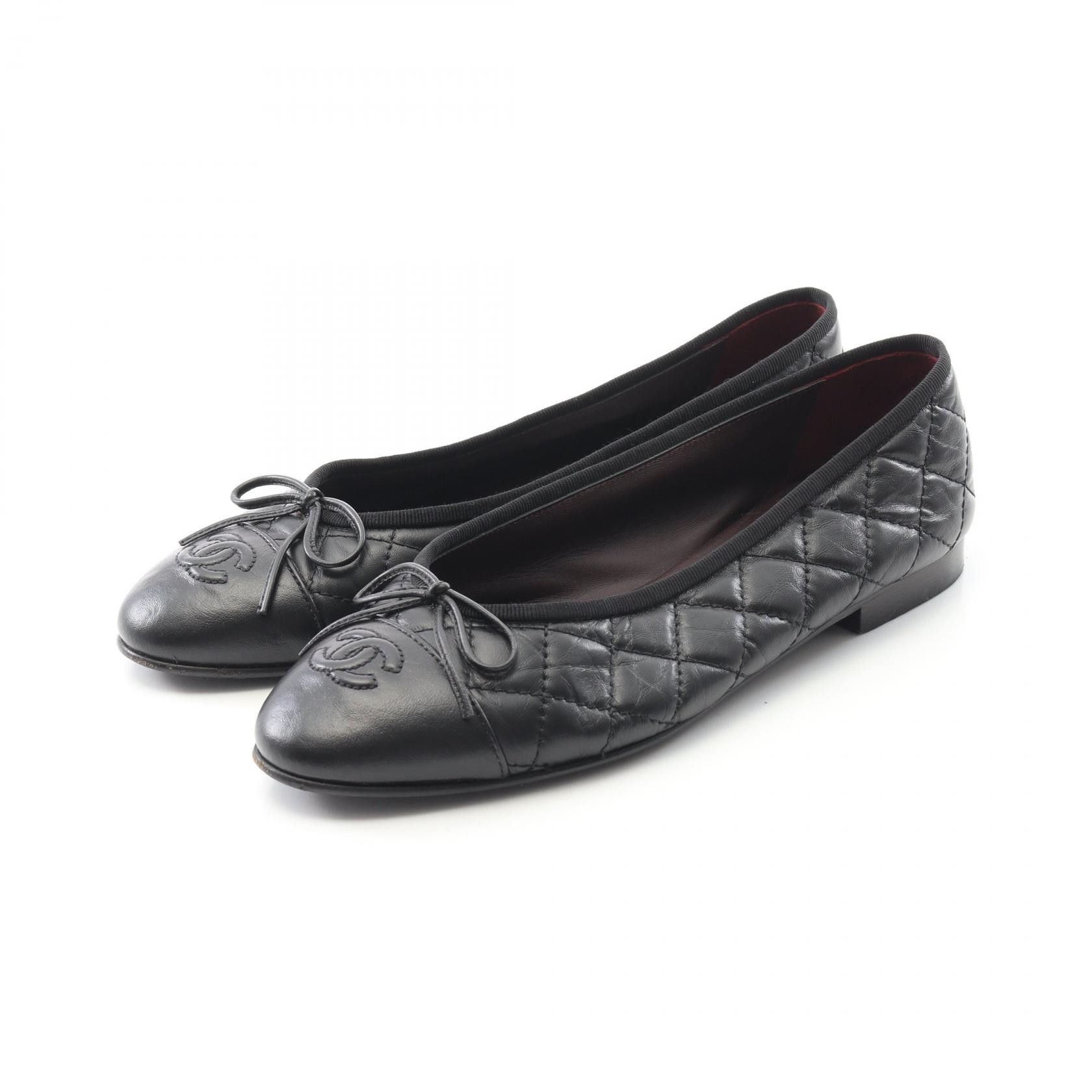 Chanel Chanel Chanel Ballerina Matelasse Leather Pumps Leather Shoes G26250 Size ONE SIZE - 1 Thumbnail
