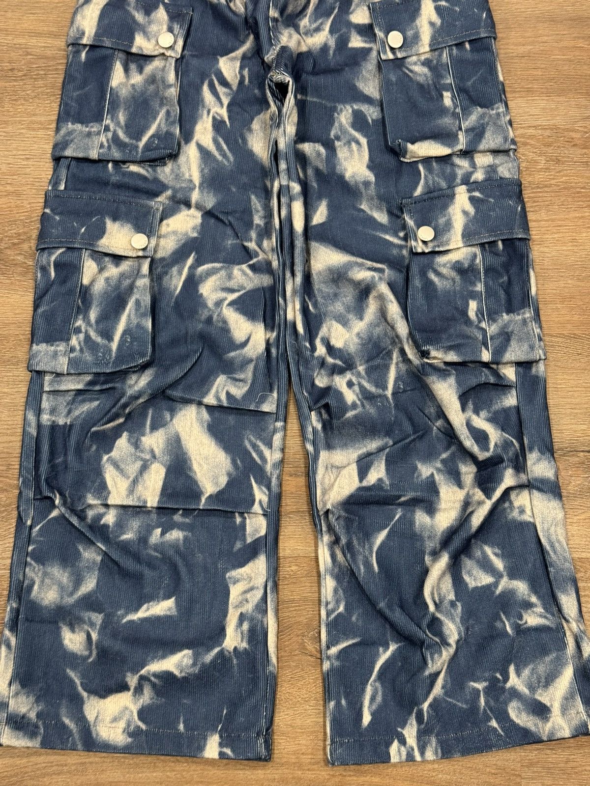 Other Bleached Denim Cargo Pants | Tie-Dye Utility Pants Size US 30 / EU 46 - 6 Thumbnail