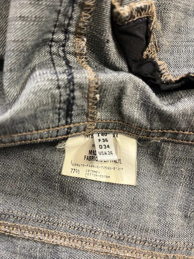 Marithe + Francois Girbaud 2000s Marithé + François Girbaud Buttoned Denim Jacket Size S / US 4 / IT 40 - 10 Thumbnail