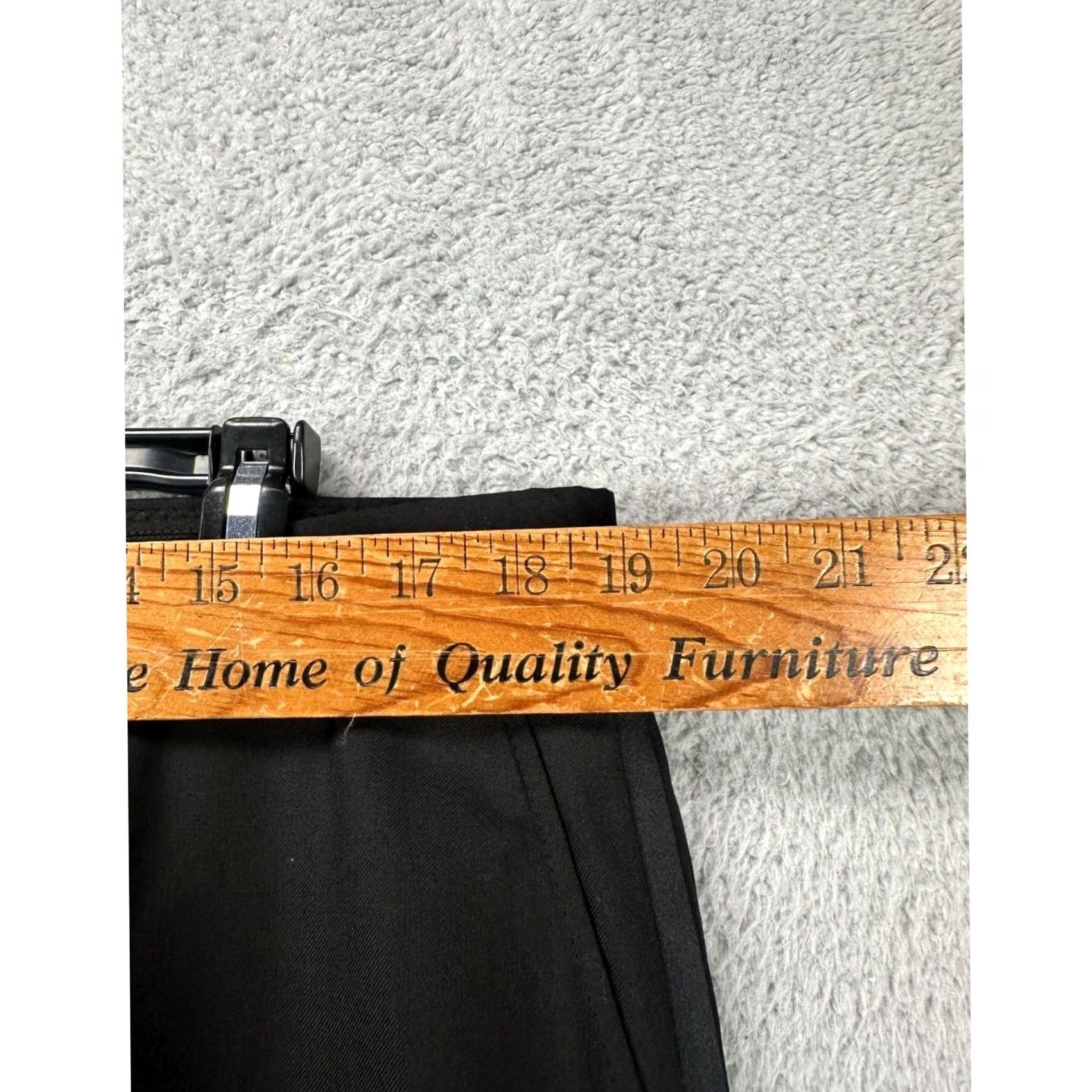 Vintage Hickey Freeman Dress Pants Mens 38 Black Wool Straight Front Pocket Flat Front Flat Front Pants Slim Size US 38 / EU 54 - 6 Thumbnail