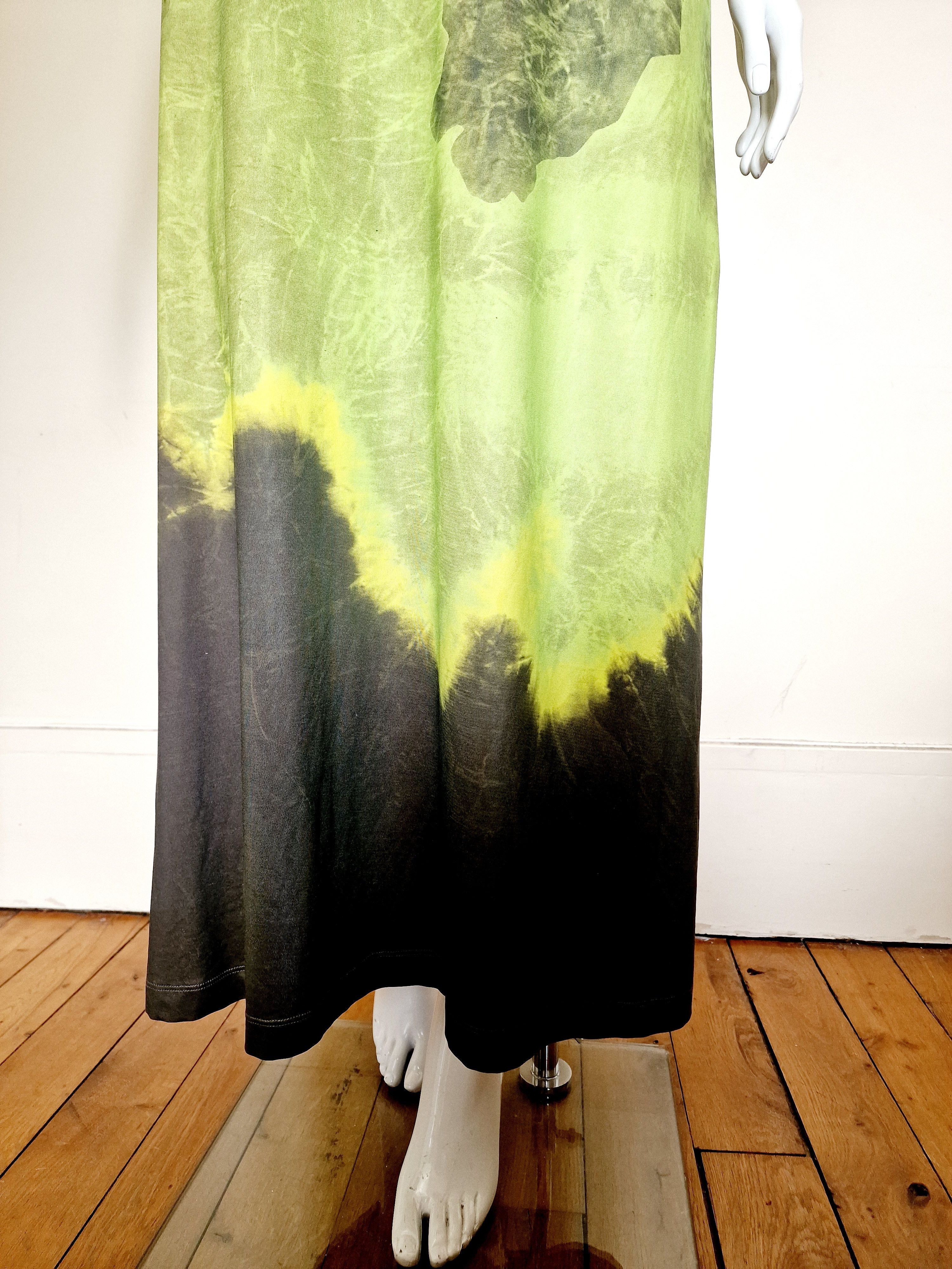 plein sud Plein Sud Maxi Designer Tie Dye Halter Large Slip Dress Size L / US 10 / IT 46 - 4 Thumbnail
