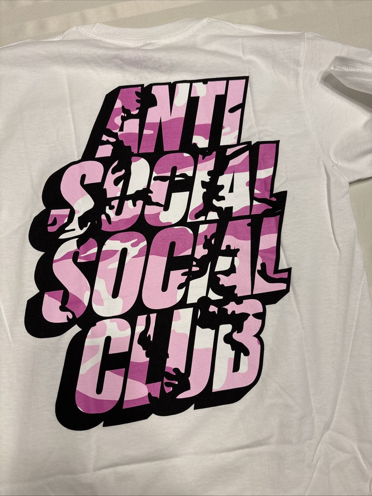 Anti Social Social Club Blocked Pink Camo T-shirt