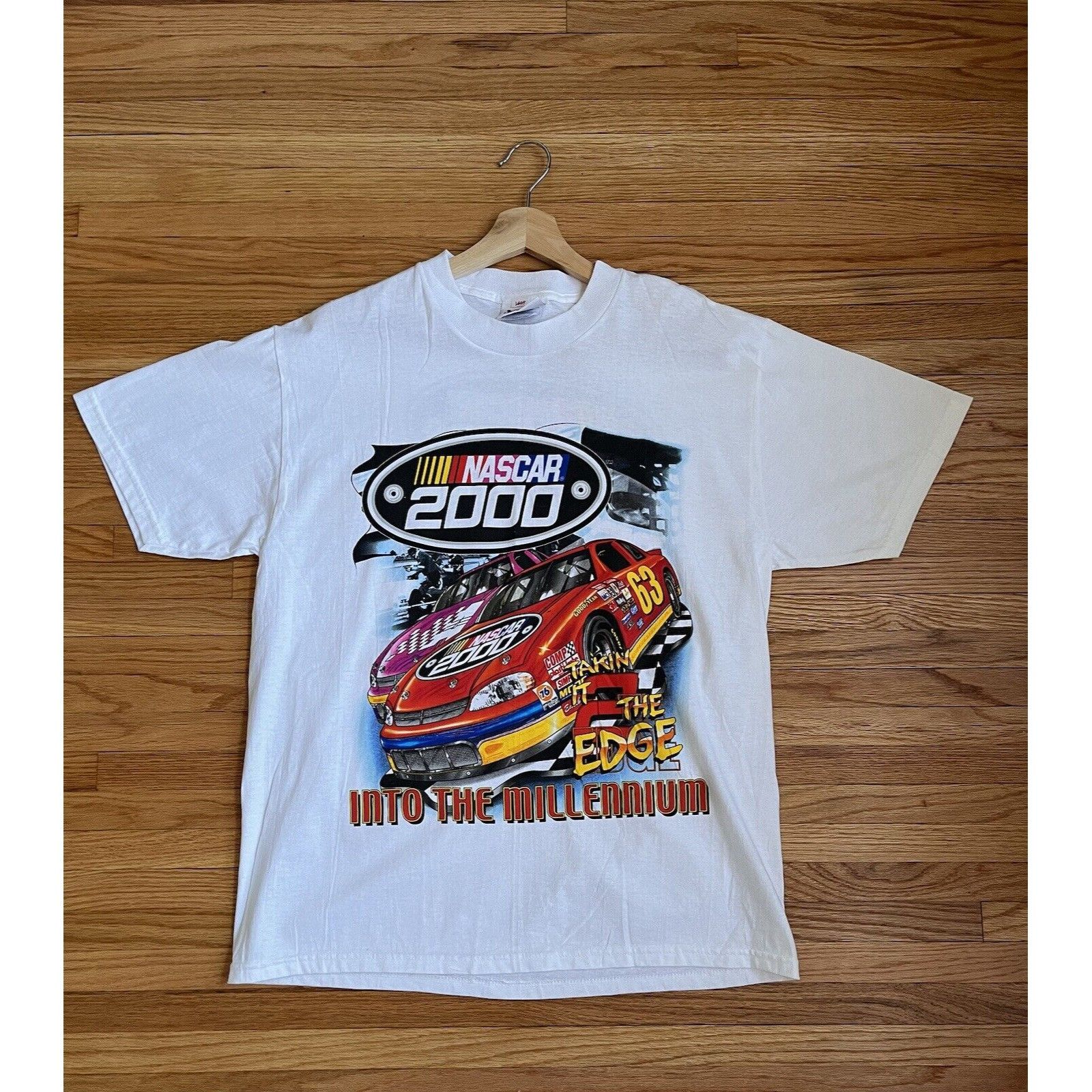 NASCAR VINTAGE NASCAR RACING MILLENNIUM 2000 90S Y2K GRAPHIC TEE Size US L / EU 52-54 / 3 - 1 Thumbnail