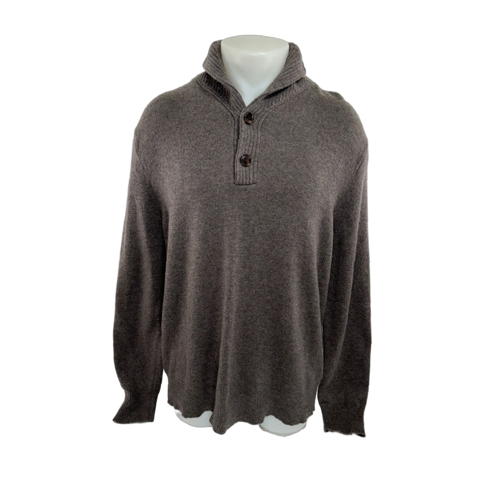 J.Crew J.CREW Sweater Wool Blend Shawl Mens XL Brown Tags New Tags Pullover Vintage? No Size US XL / EU 56 / 4 - 1 Thumbnail