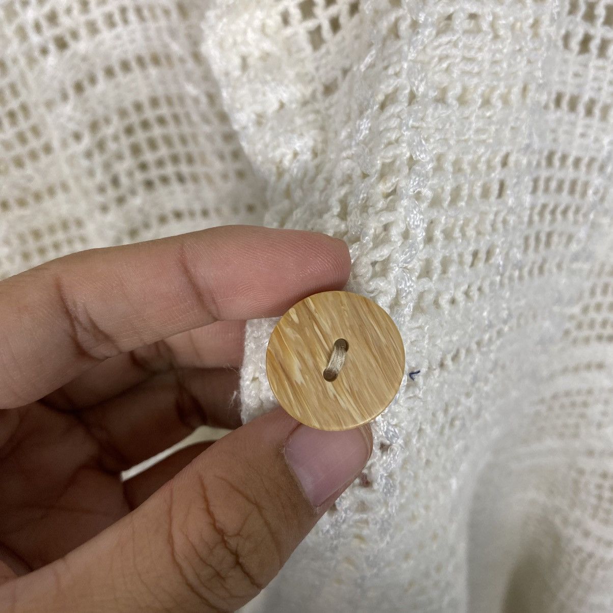 Japanese Brand Hollywood Movie Knit Net Button Sweater Issey Miyake Size US M / EU 48-50 / 2 - 18 Thumbnail