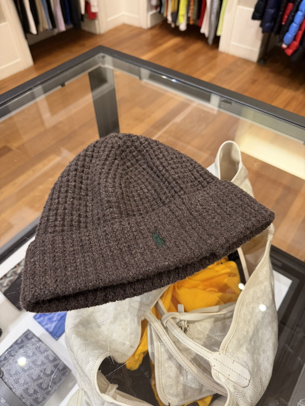 Polo Ralph Lauren Polo Ralph Lauren Waffle Knit Beanie Size ONE SIZE - 1 Thumbnail