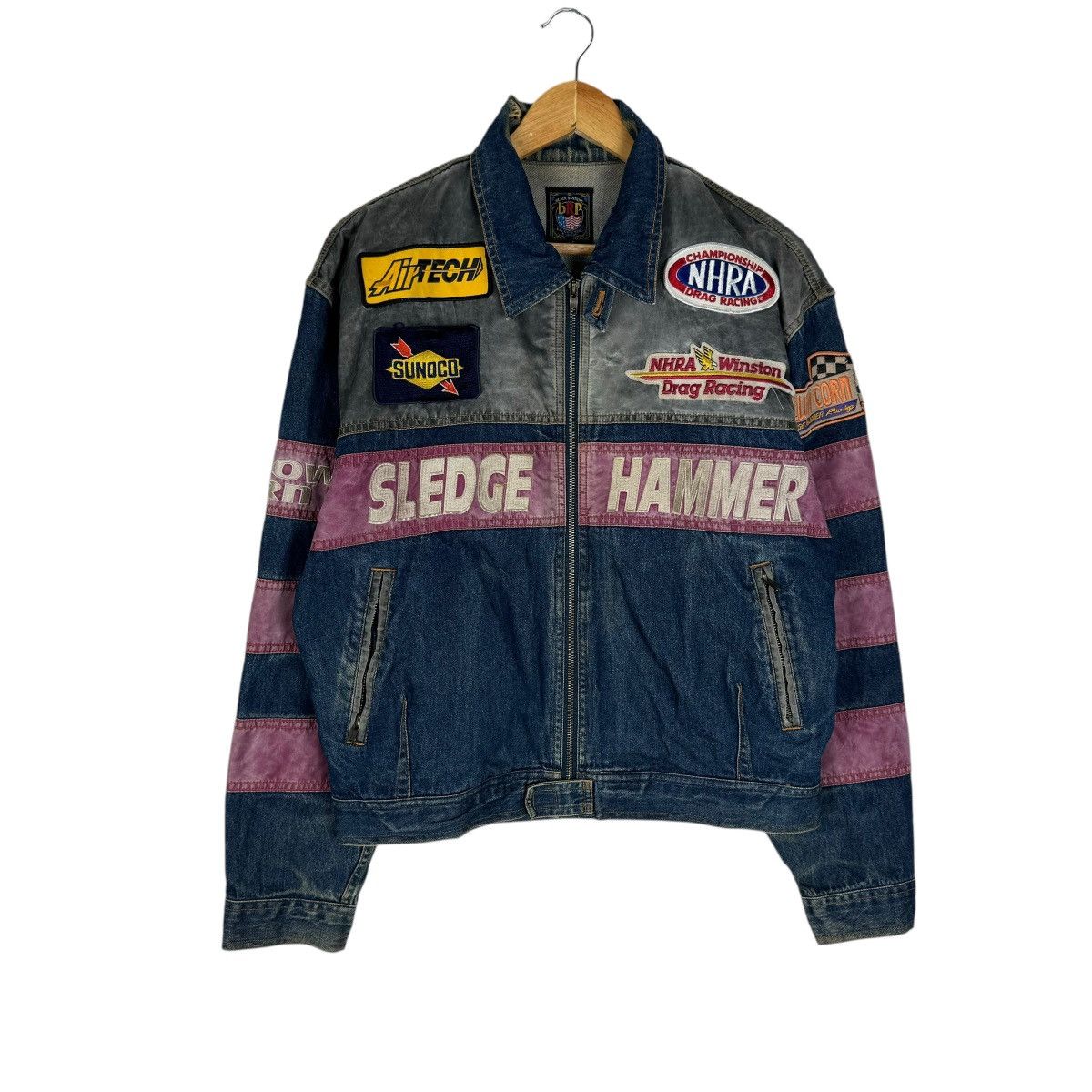 YELLOW CORN ☀️YELLOW CORN DEMIM SLEDGE HAMMER RACING TEAM JACKET Size US M / EU 48-50 / 2 - 2 Thumbnail