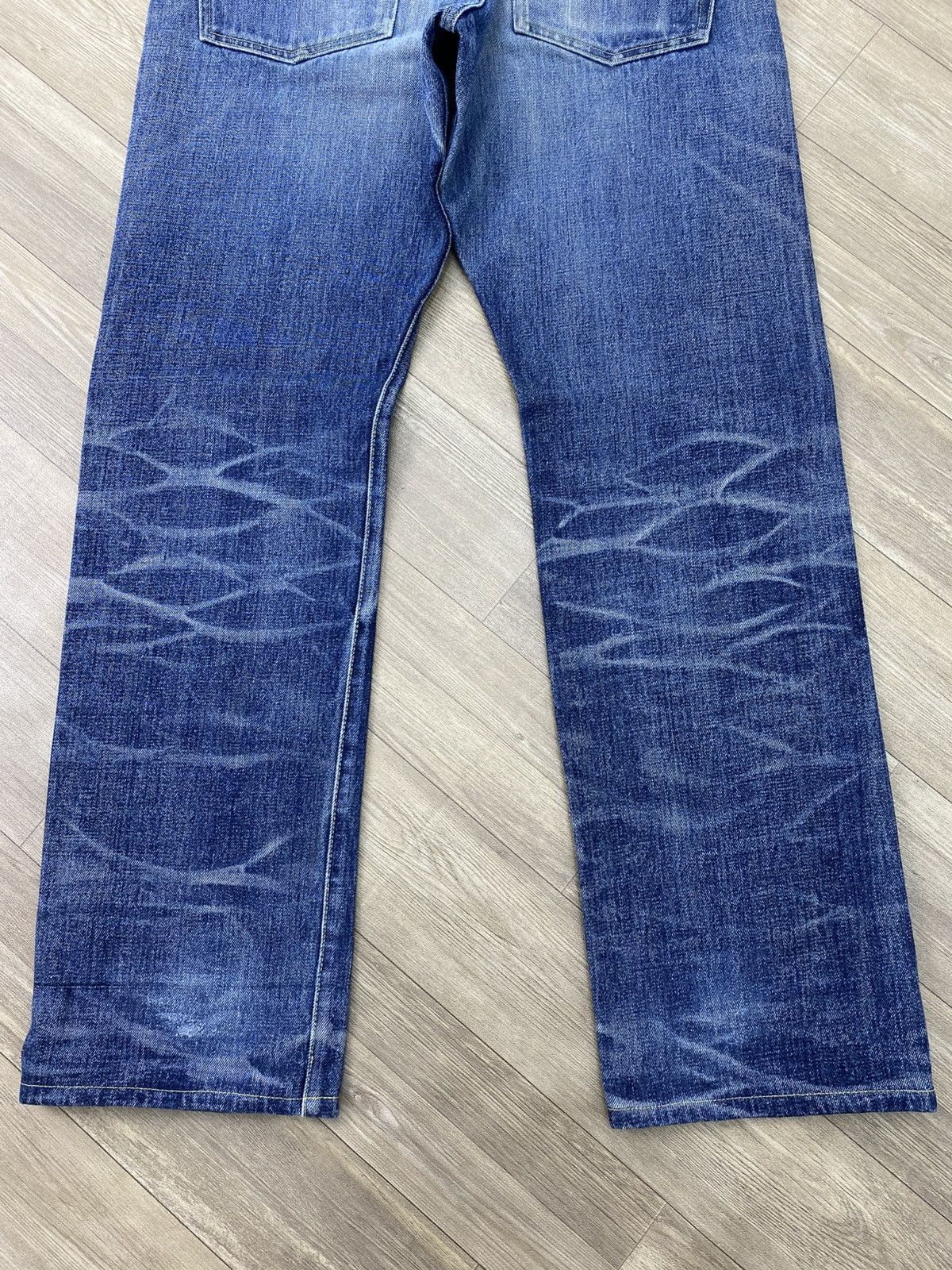 Japanese Brand Knackered Japan Distressed Selvedge Raw Denim Faded Jeans Size US 34 / EU 50 - 17 Thumbnail