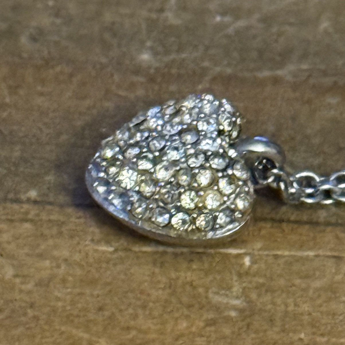 Michael Kors Michael Kors dainty pave puffed heart pendant necklace Size ONE SIZE - 5 Thumbnail