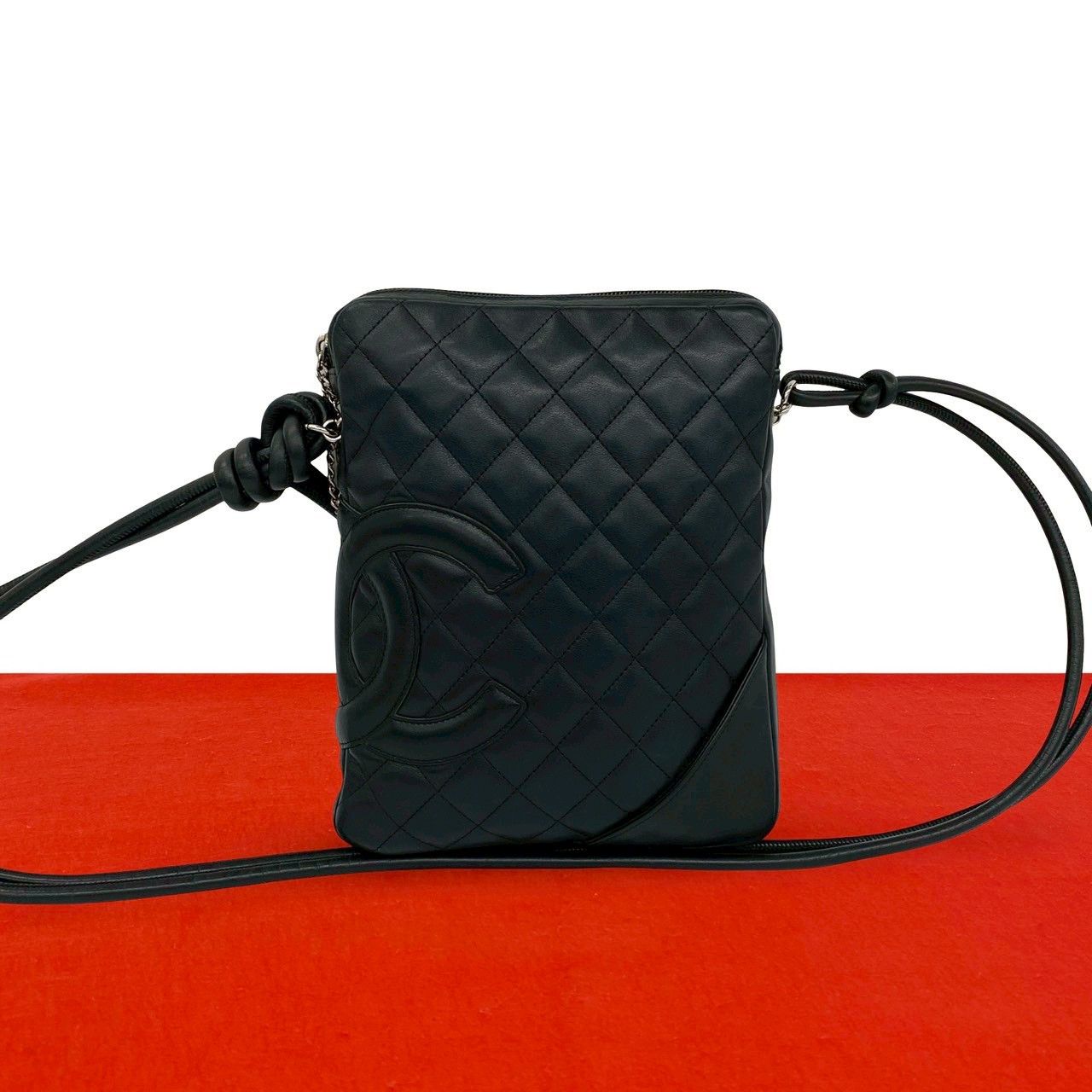 Chanel Chanel Chanel Cambon Line Leather Mini Shoulder Bag Leather Shoulder Bag DUTY FREE for USA Size ONE SIZE - 1 Thumbnail