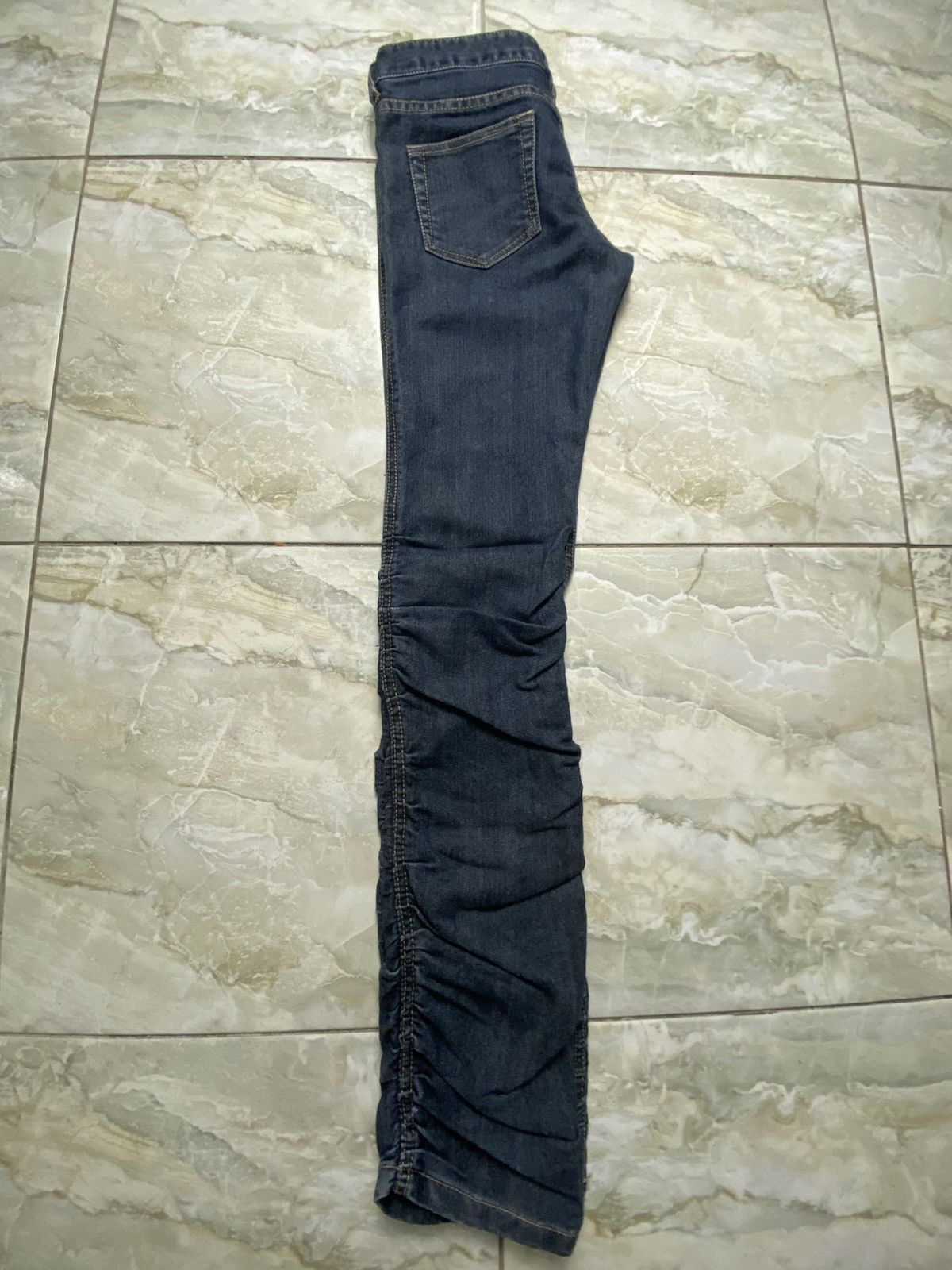 Japanese Brand Chuccocox Premium Wrinkle Skinny Jeans Size 30" / US 8 / IT 44 - 9 Thumbnail