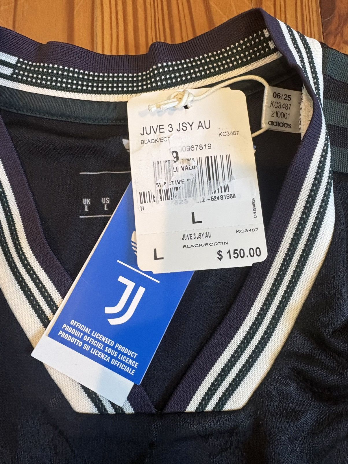 Adidas Adidas Juventus 25/26 Third Authentic Jersey Black Large Size US L / EU 52-54 / 3 - 4 Thumbnail