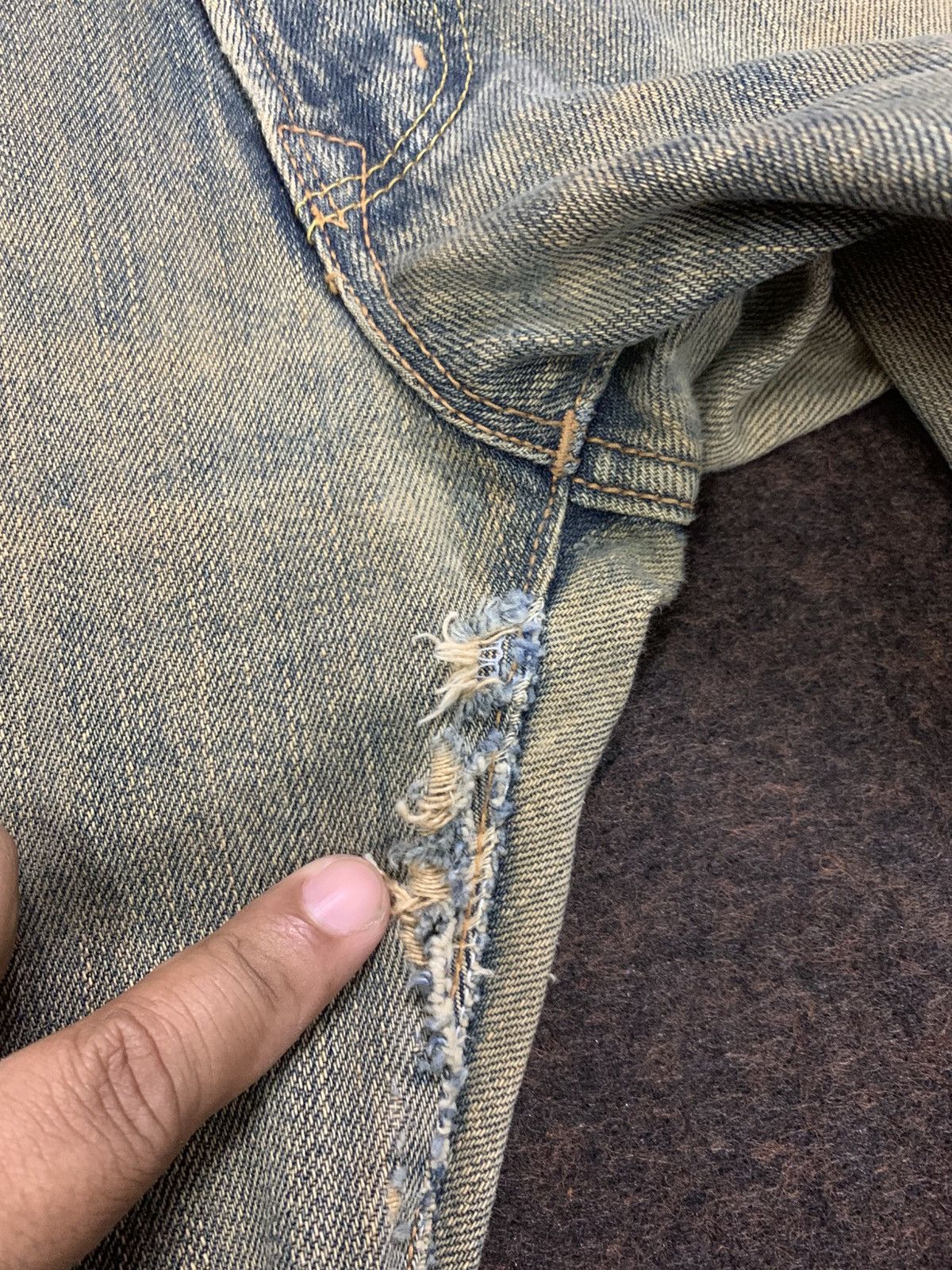 Edwin DISTRESSED EDWIN 443 LIKE IF SIX WASH NINE. Size US 32 / EU 48 - 6 Thumbnail