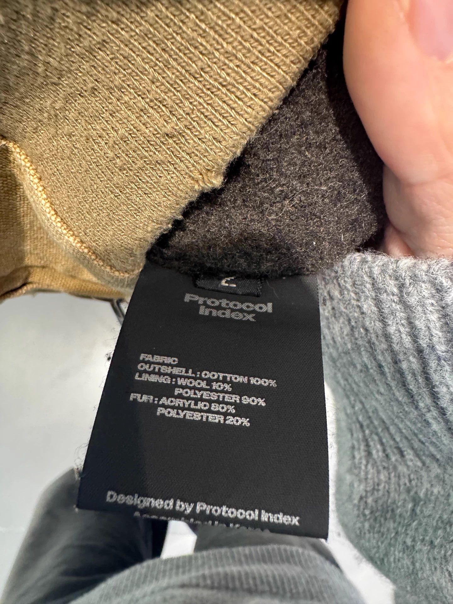 Other PROTOCOL INDEX FW25 Double Pocket Frayed Zip Hooded Jacket Size XS / US 0-2 / IT 36-38 - 4 Thumbnail