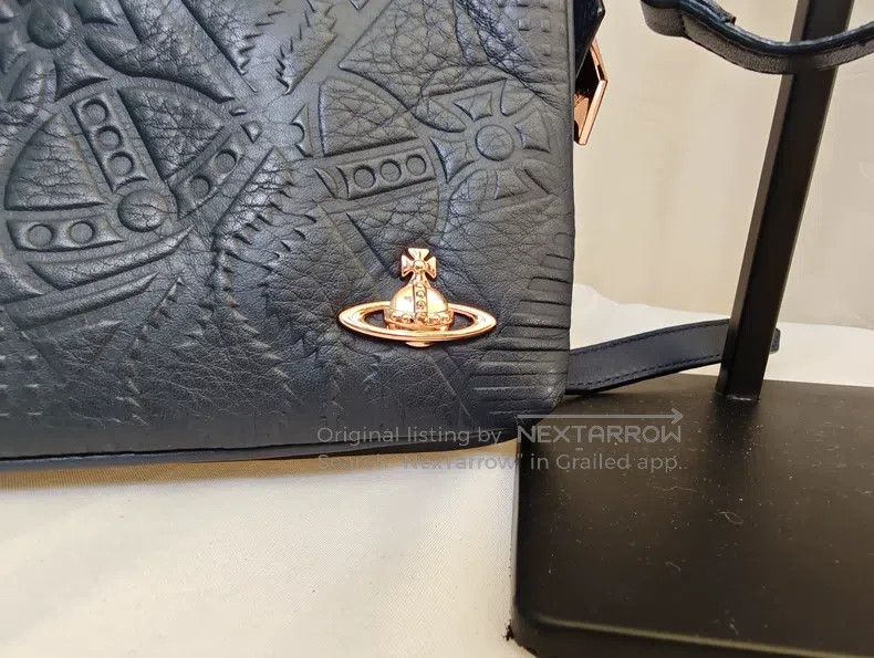 Vivienne Westwood Vivienne Westwood size os Black embossed crossbody bag Size ONE SIZE - 2 Thumbnail