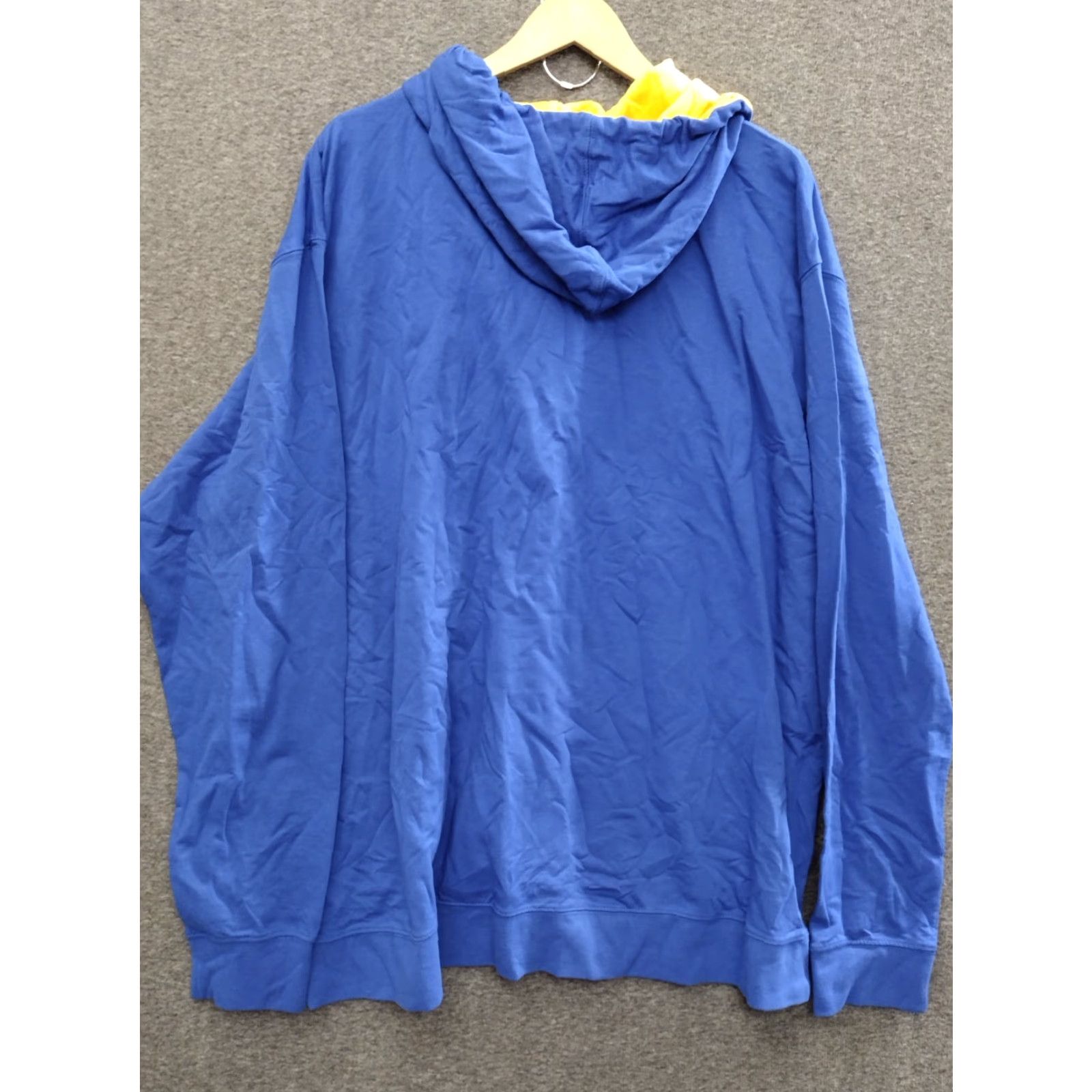 Next Level Next Level Hoodie Pullover 3XL Unisex Lightweight Blue/Yellow Kangaroo Pockets Hooded Blue Solid Mens Size US XXL / EU 58 / 5 - 2 Thumbnail