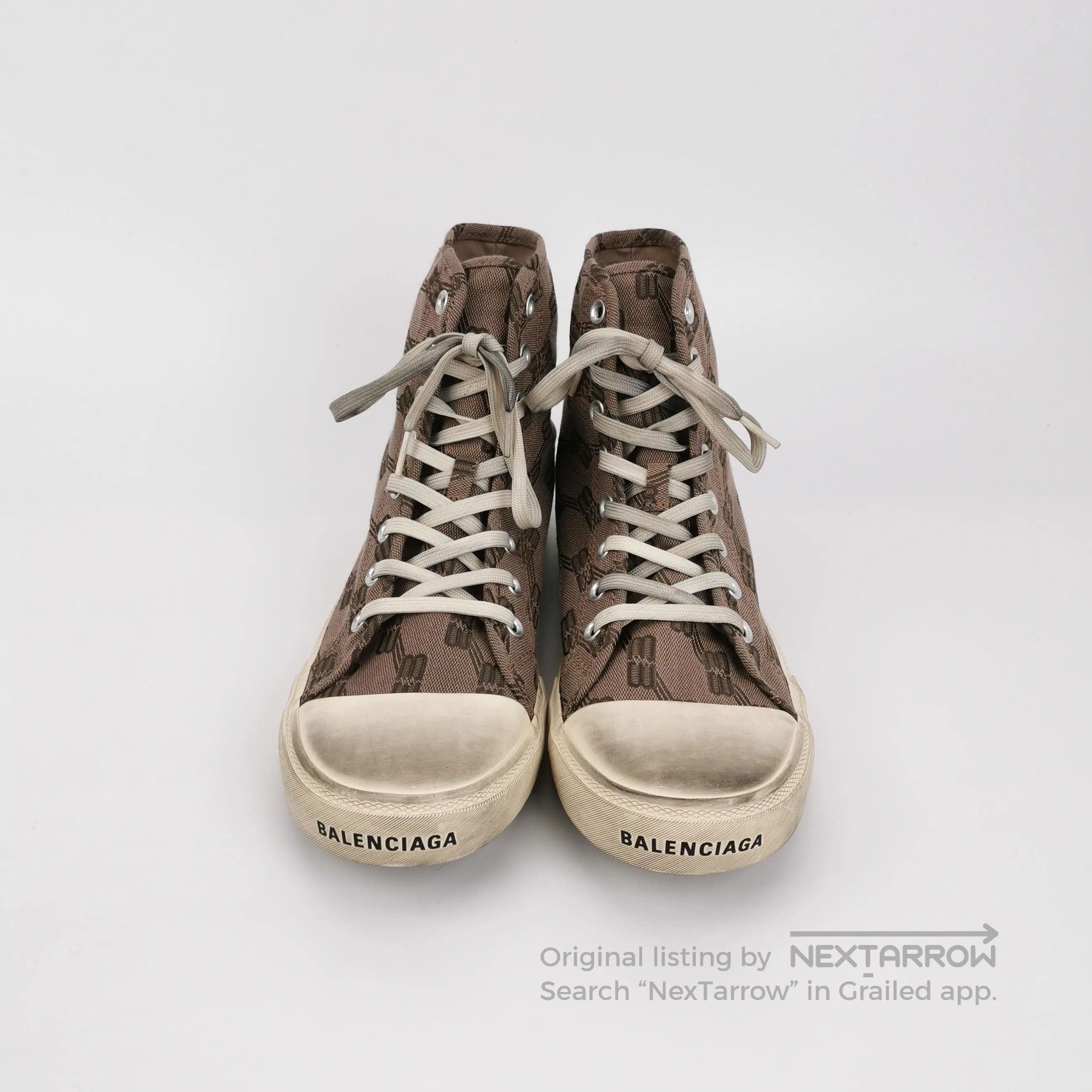 Balenciaga Balenciaga BB Monogram Canvas High. Size US 10 / EU 43 - 3 Thumbnail