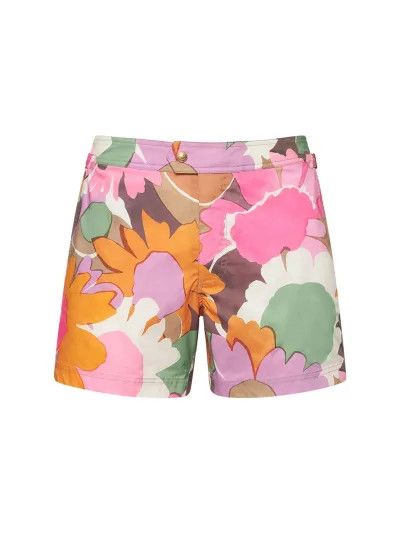 o1w1db10124 Bold Daisy Swim Short in Multicolor