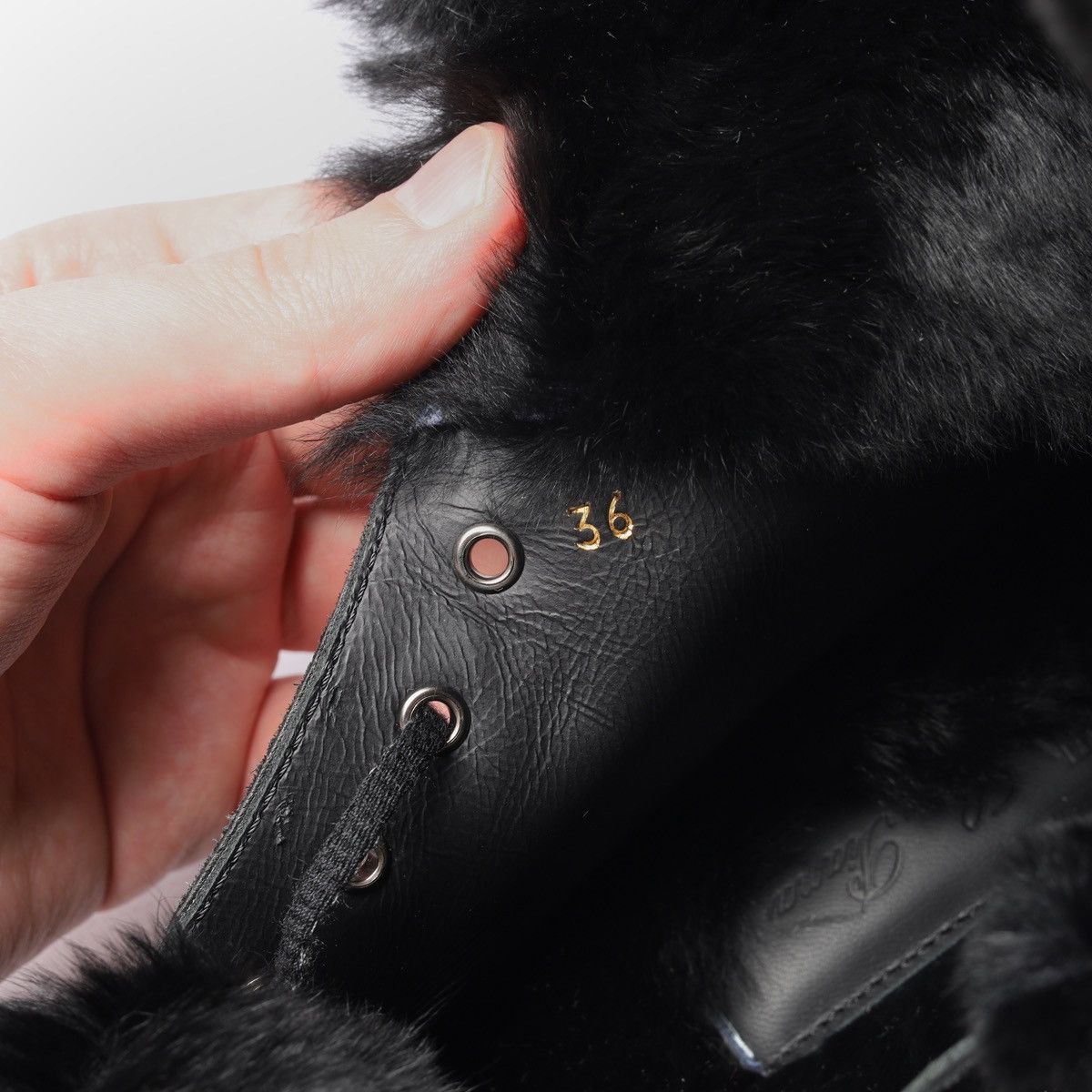 Loro Piana Loro Piana Snow Dream Beaver Fur Black Suede Ankle Boots Size US 6 / IT 36 - 18 Thumbnail