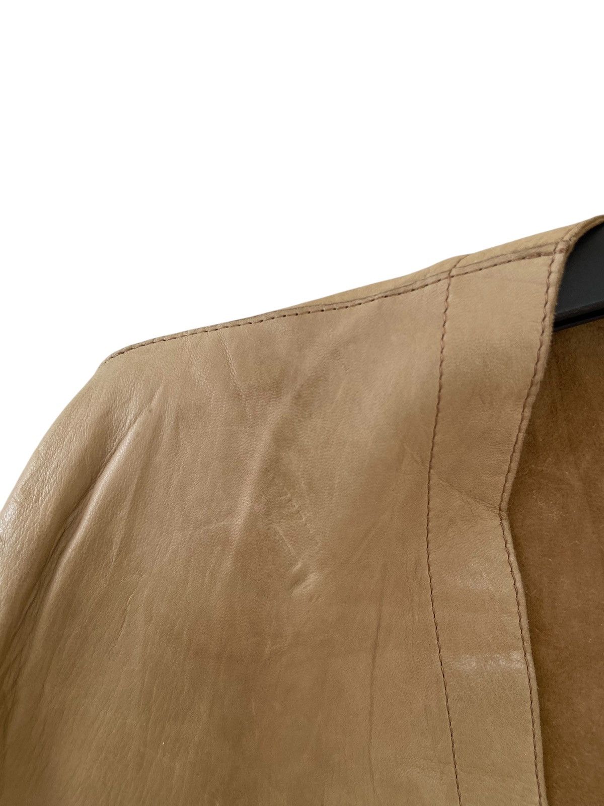 Japanese Brand Hiroki Reversible Leather Cardigan Jacket Size US M / EU 48-50 / 2 - 6 Thumbnail