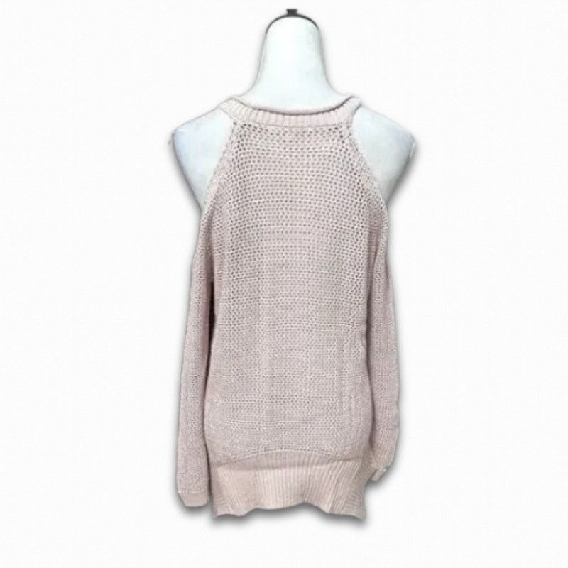 Other Willow & Clay Open Knit Sweater Cut-Out Shoulder Pink W S Size S / US 4 / IT 40 - 5 Thumbnail
