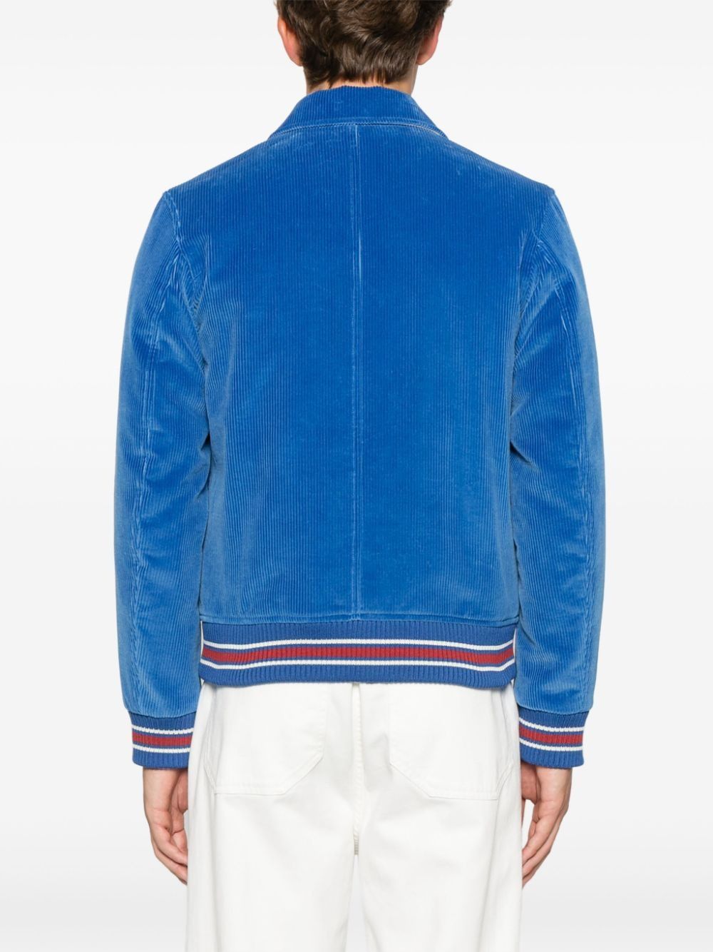 Wales Bonner o1mle0825 Homecoming Varsity Jacket in Blue Size US M / EU 48-50 / 2 - 4 Thumbnail