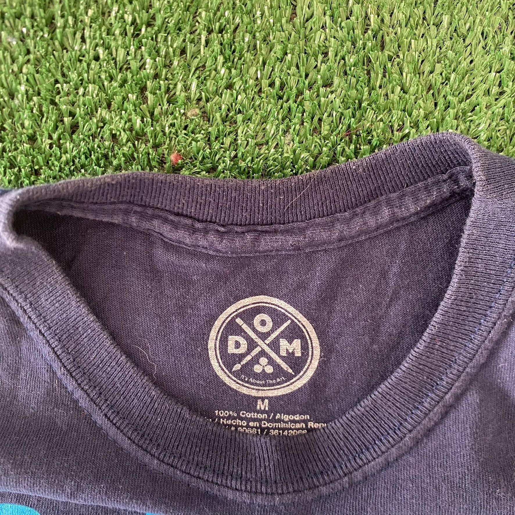 ODM No Bad Vibes Quote T-Shirt Navy Peace Skater Hippie Tee Size US M / EU 48-50 / 2 - 4 Thumbnail