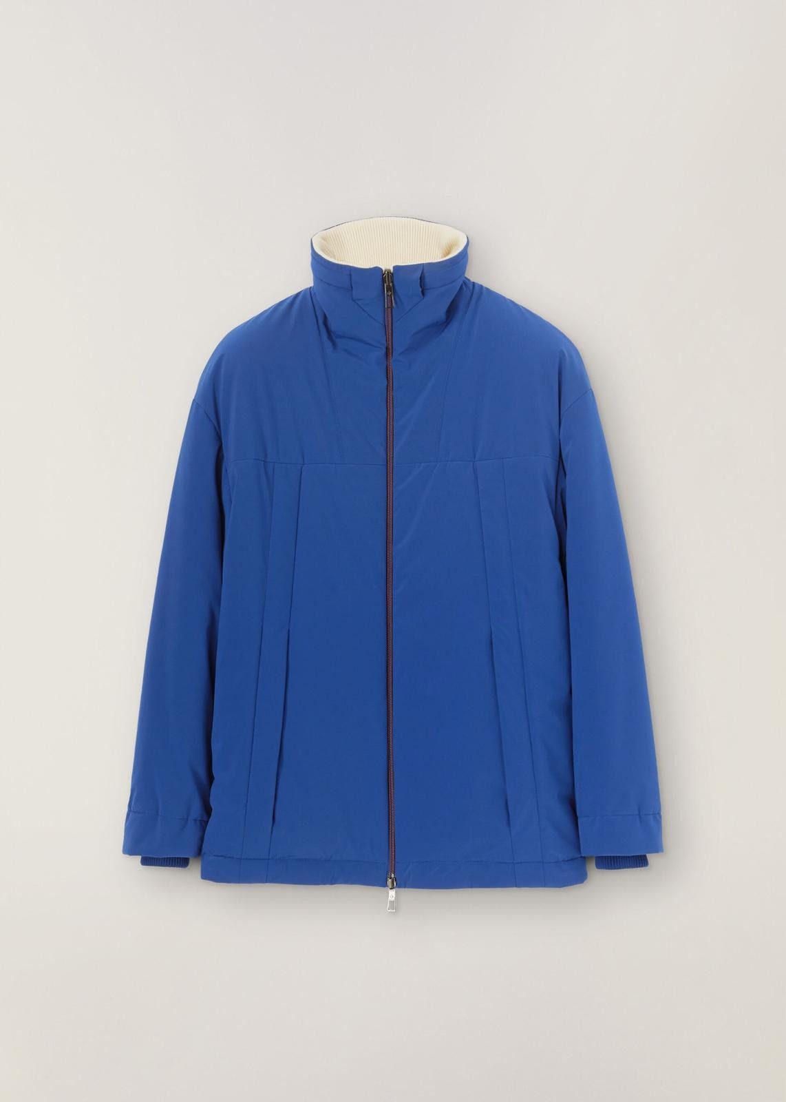 o1srvl11e0824 Reversible Icer Ski Jacket in Blue/Beige