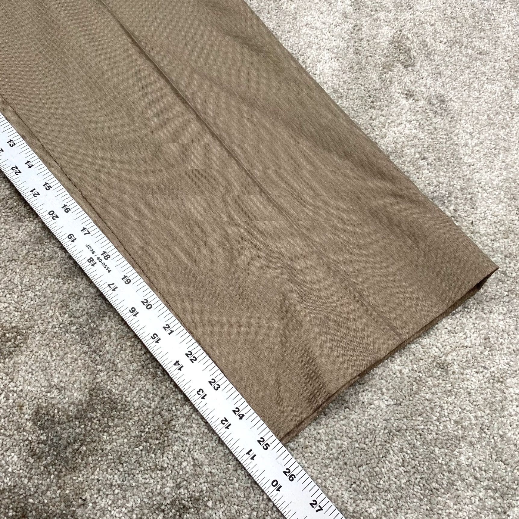 Stafford Stafford Signature Sportswear Pants Men 42x25 Taupe Flat Front Dress Pants Slim Straight NWT Stafford Size US 42 / EU 58 - 5 Thumbnail