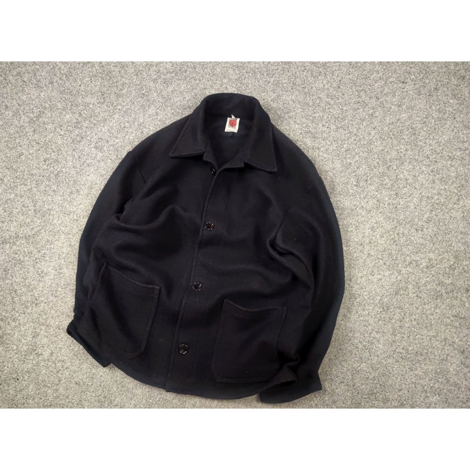 Gloverall VINTAGE Lancashire overall Jacket Men's XL Black Wool Heavy Work Jacket Size US 36 / EU 52 - 3 Thumbnail